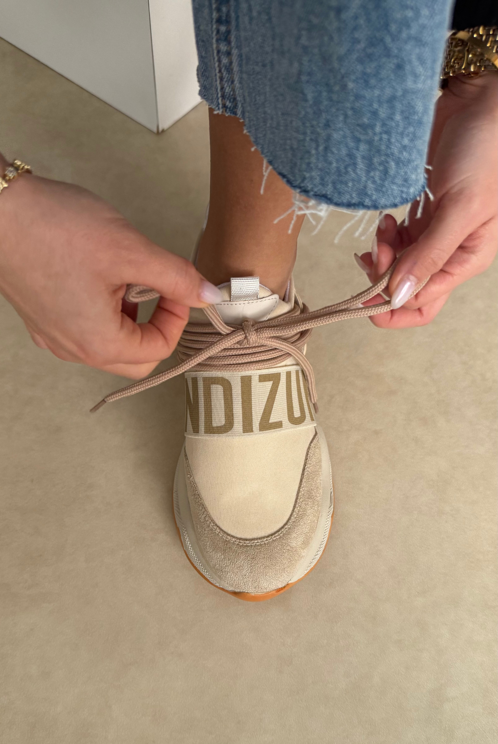 Kadın Spor Ayakkabı BEJ TURUNCU