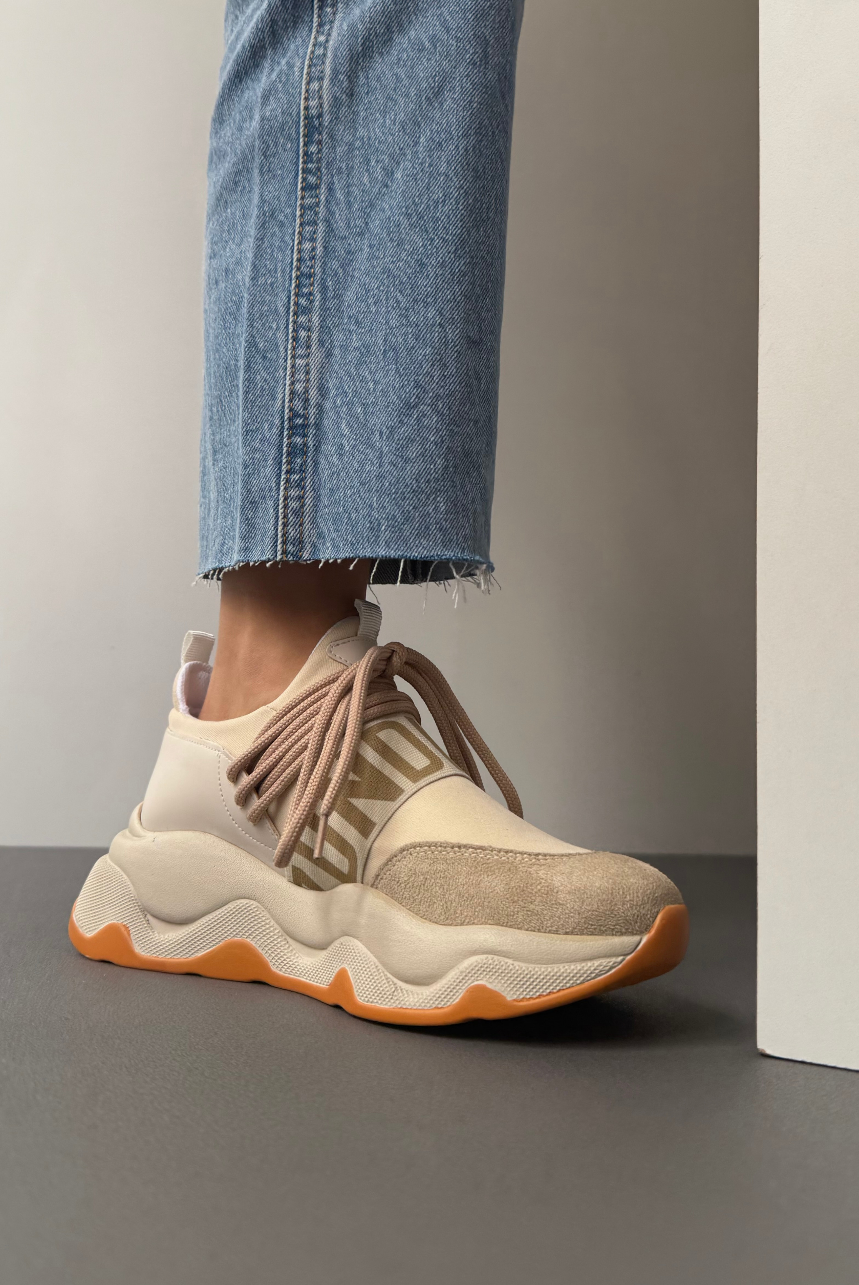 Kadın Spor Ayakkabı BEJ TURUNCU