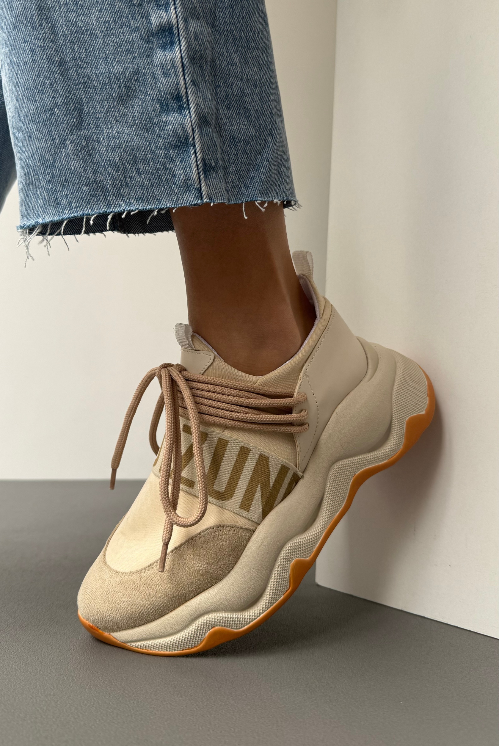 Kadın Spor Ayakkabı BEJ TURUNCU