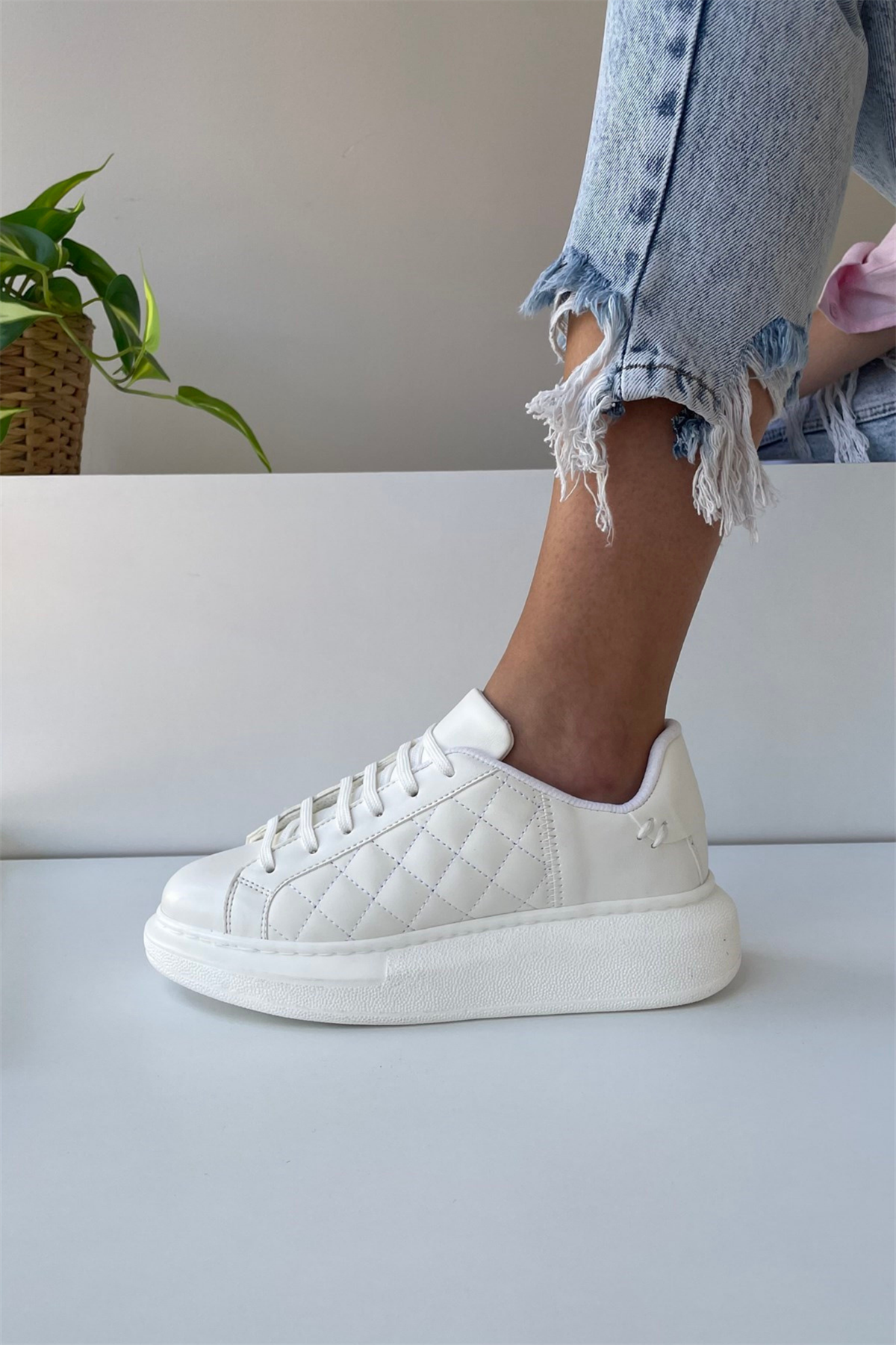 Kadın Spor Ayakkabı BEYAZ