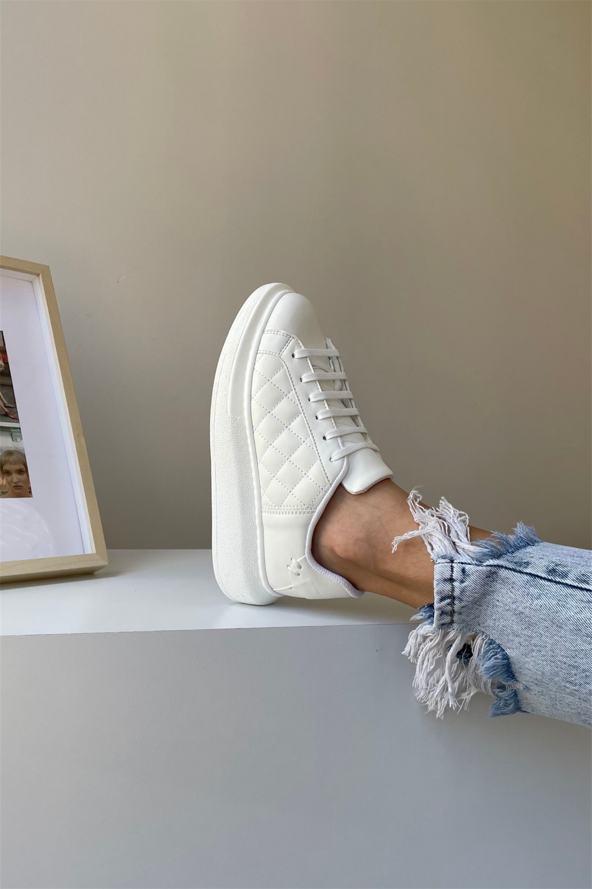 Kadın Spor Ayakkabı BEYAZ