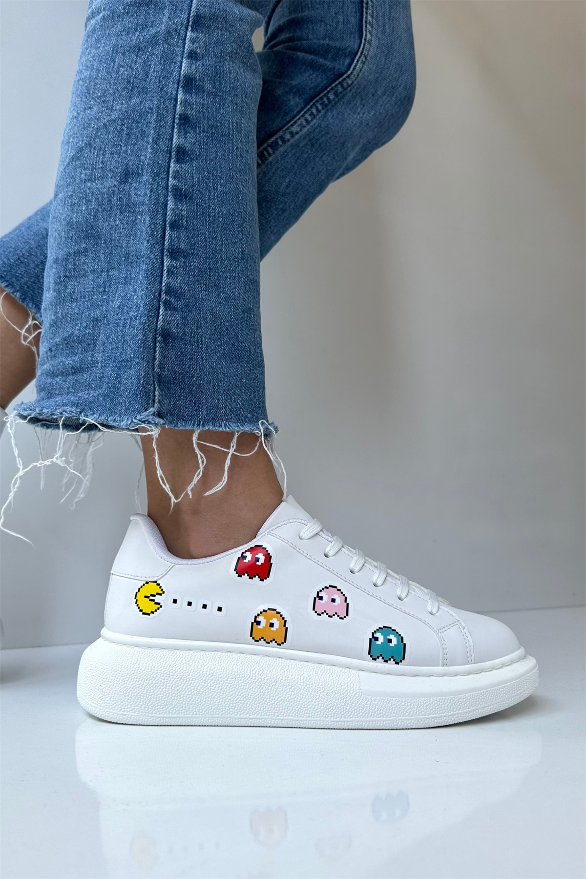 Kadın Spor Ayakkabı BEYAZ GAME