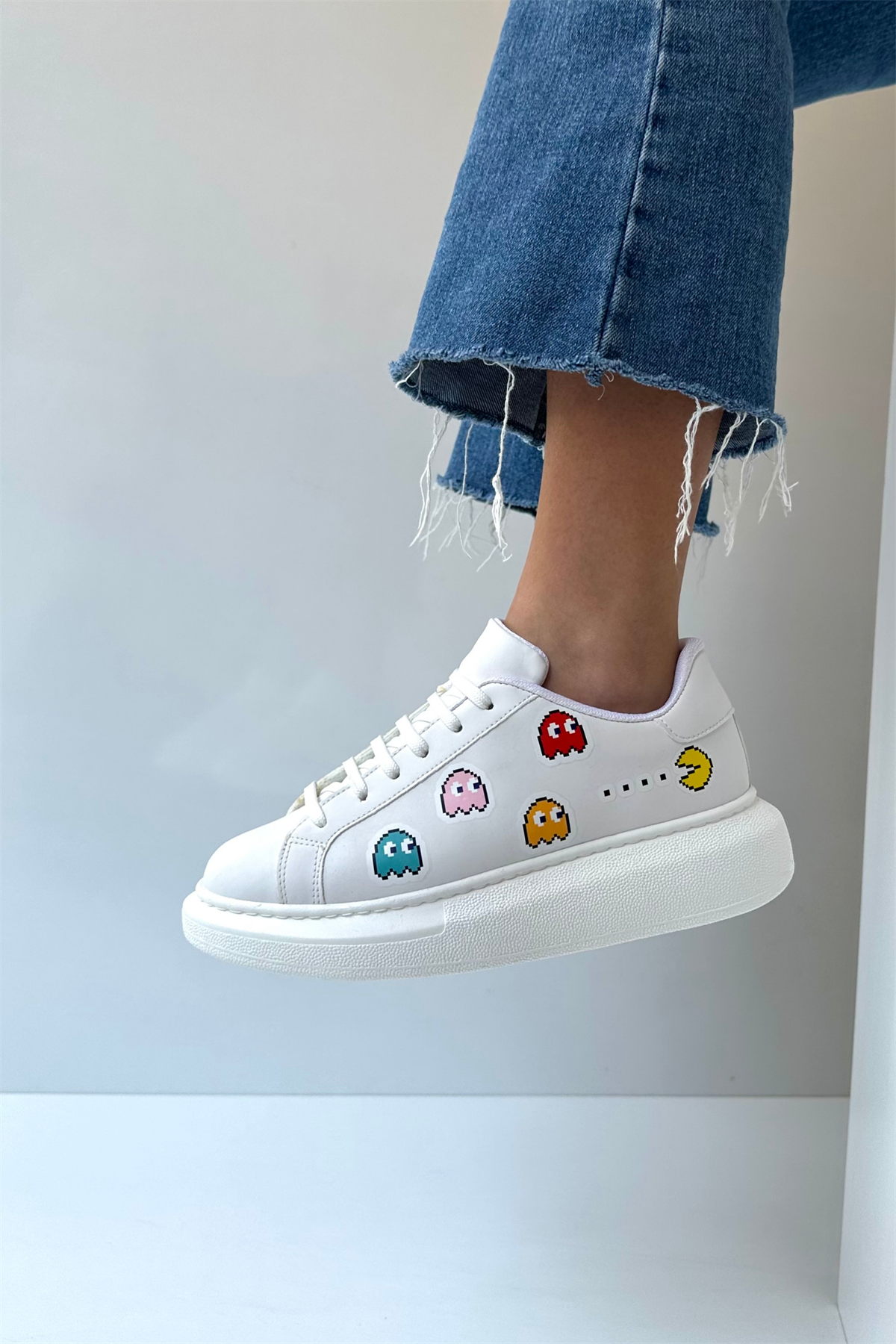 Kadın Spor Ayakkabı BEYAZ GAME