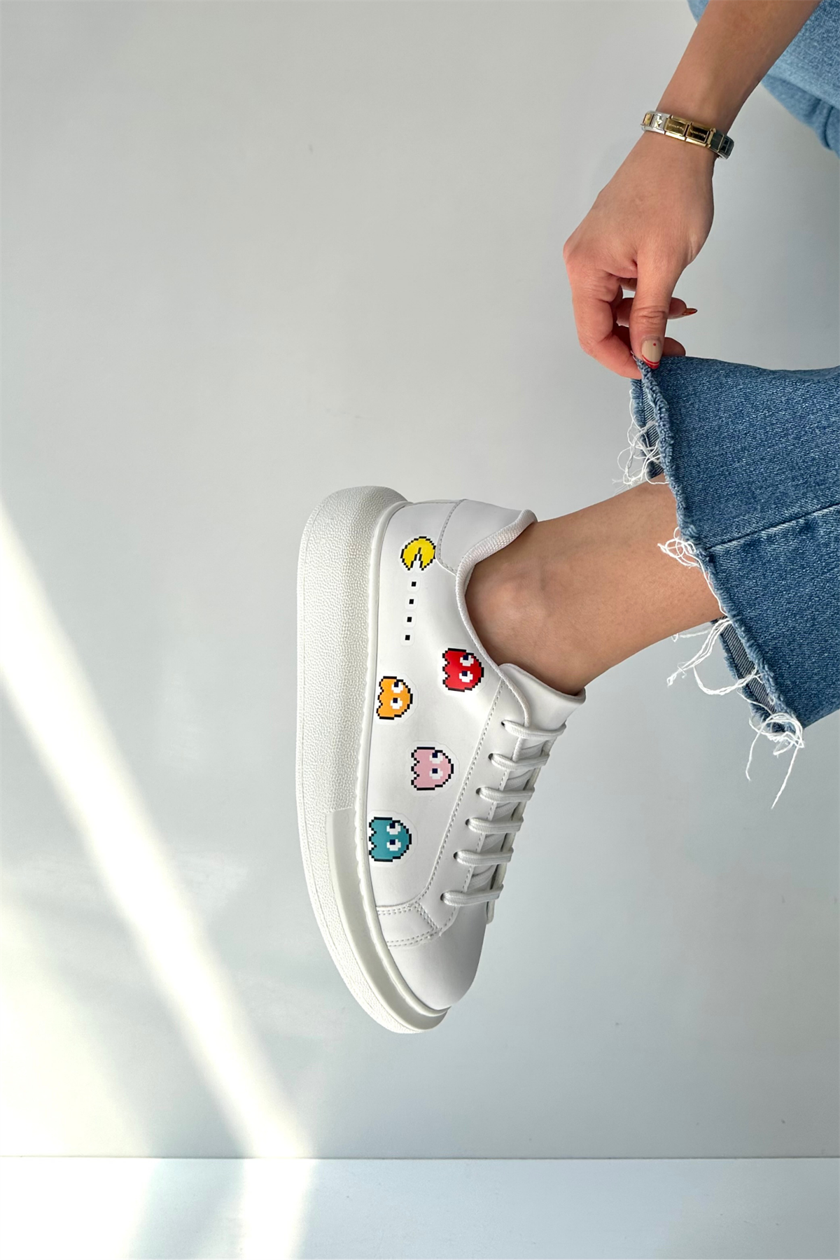 Kadın Spor Ayakkabı BEYAZ GAME