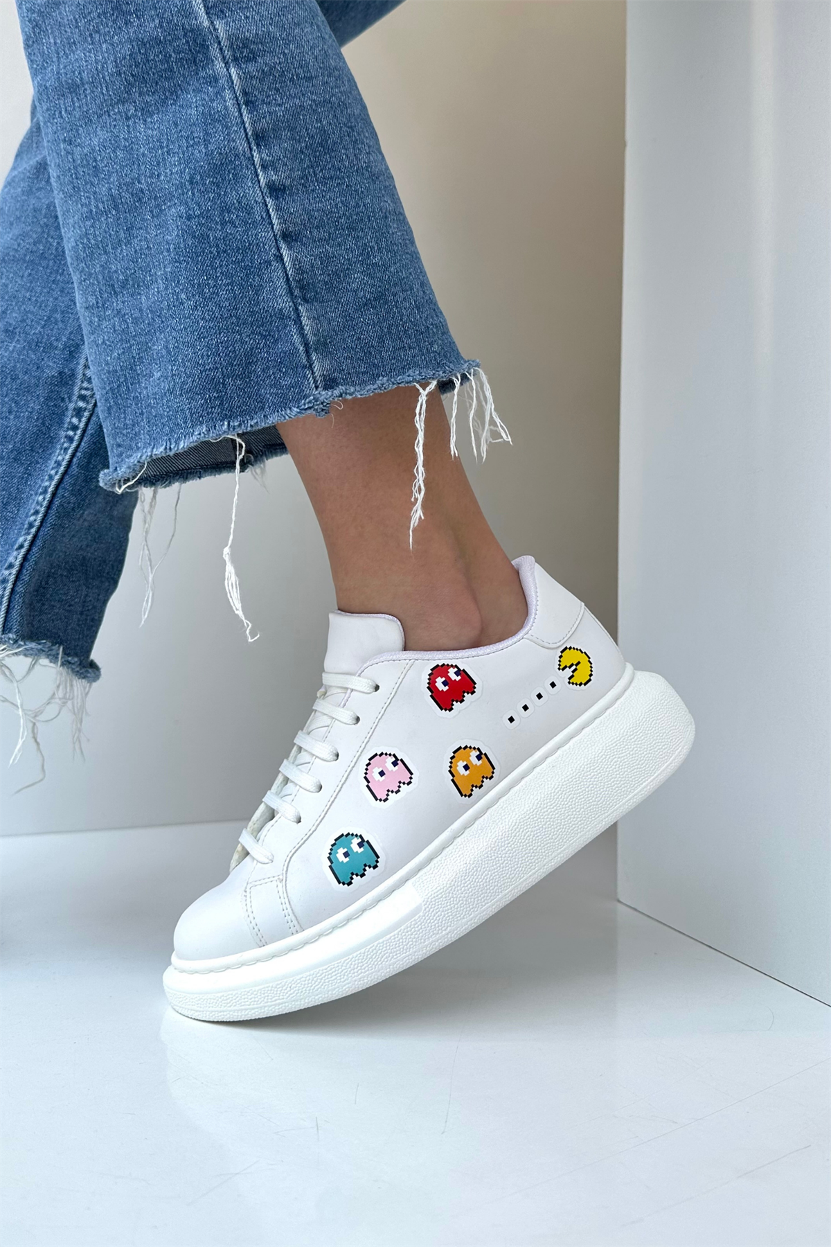 Kadın Spor Ayakkabı BEYAZ GAME