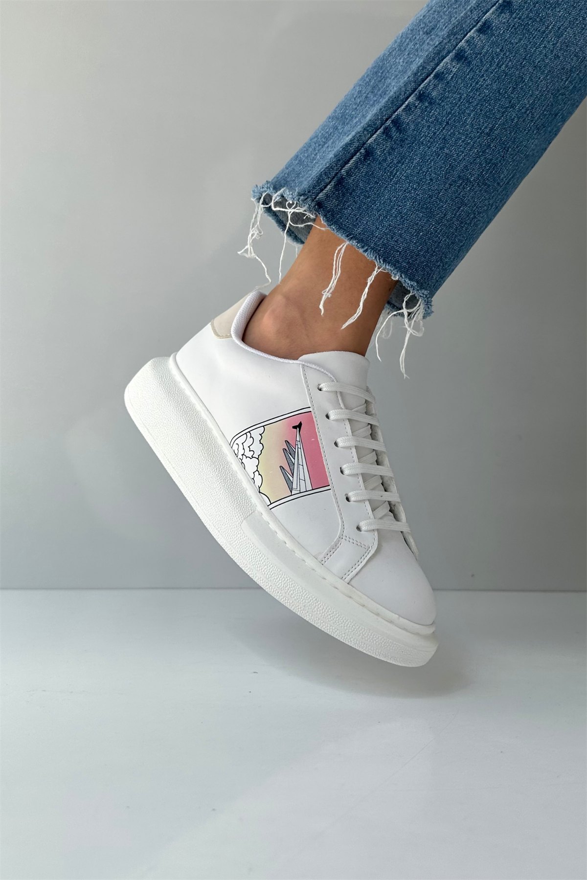 Kadın Spor Ayakkabı BEYAZ HOLİDAY