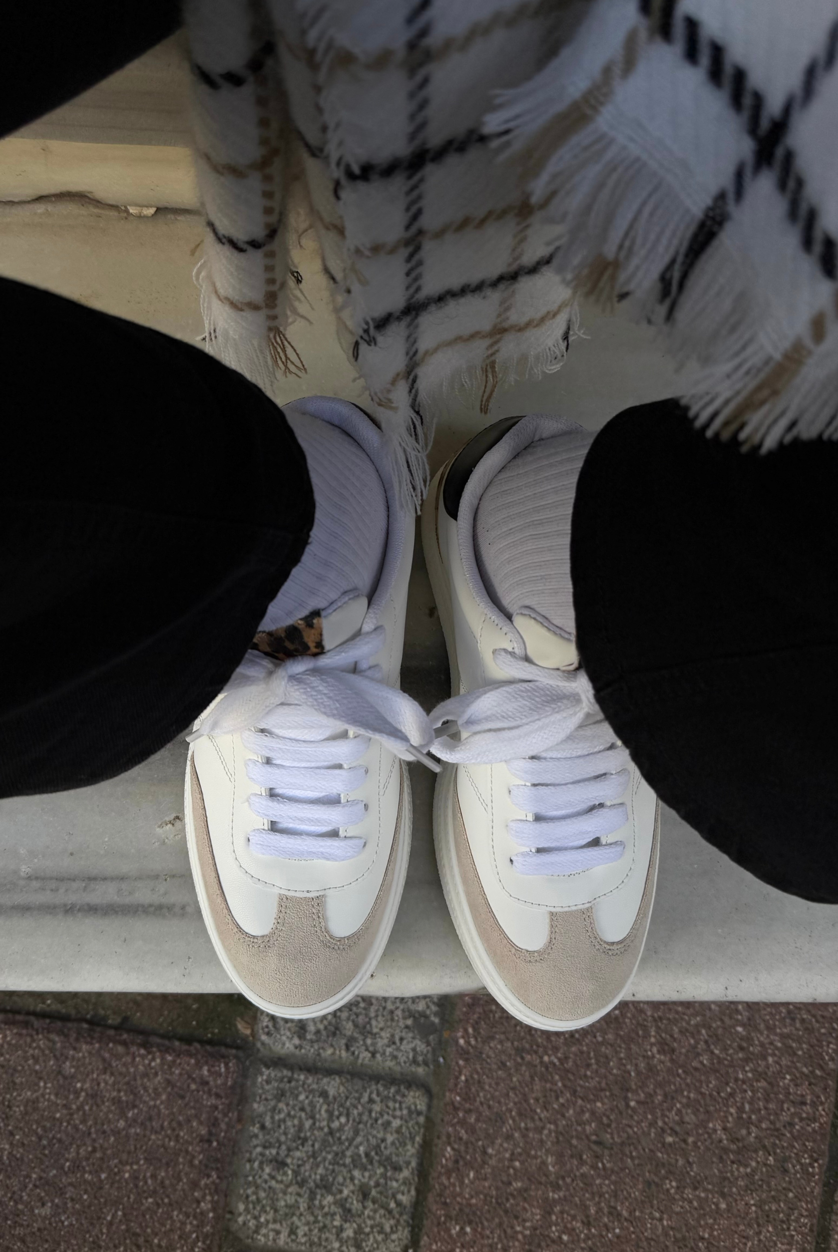 Kadın Spor Ayakkabı BEYAZ LEOPAR