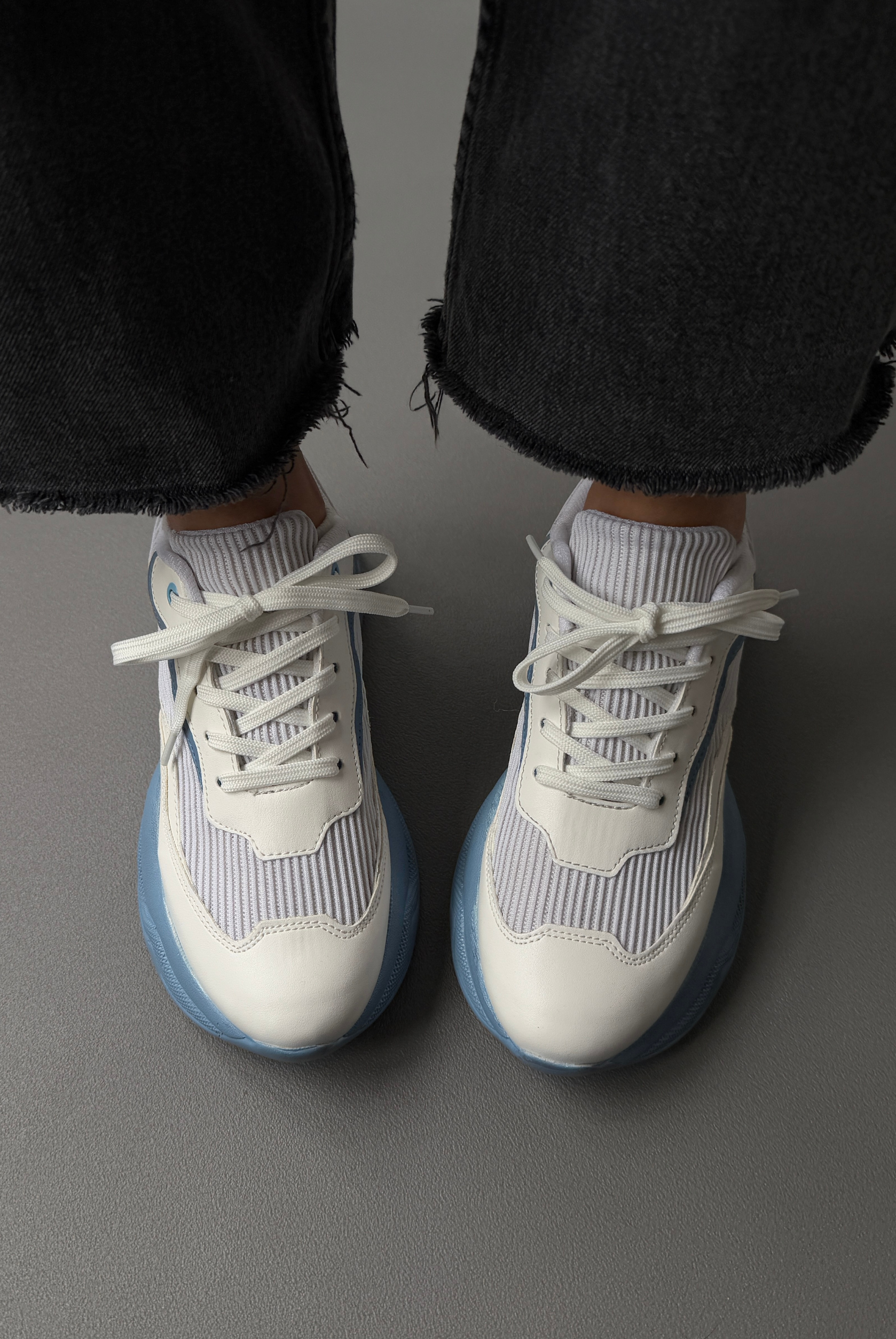 Kadın Spor Ayakkabı BEYAZ MAVİ