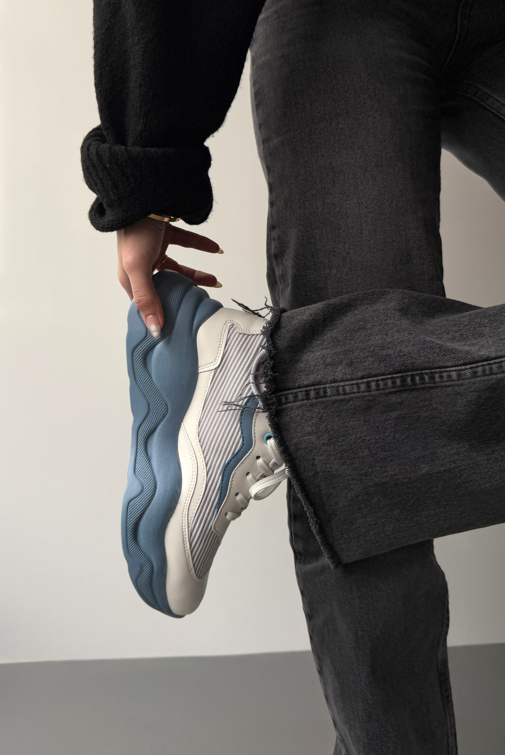 Kadın Spor Ayakkabı BEYAZ MAVİ