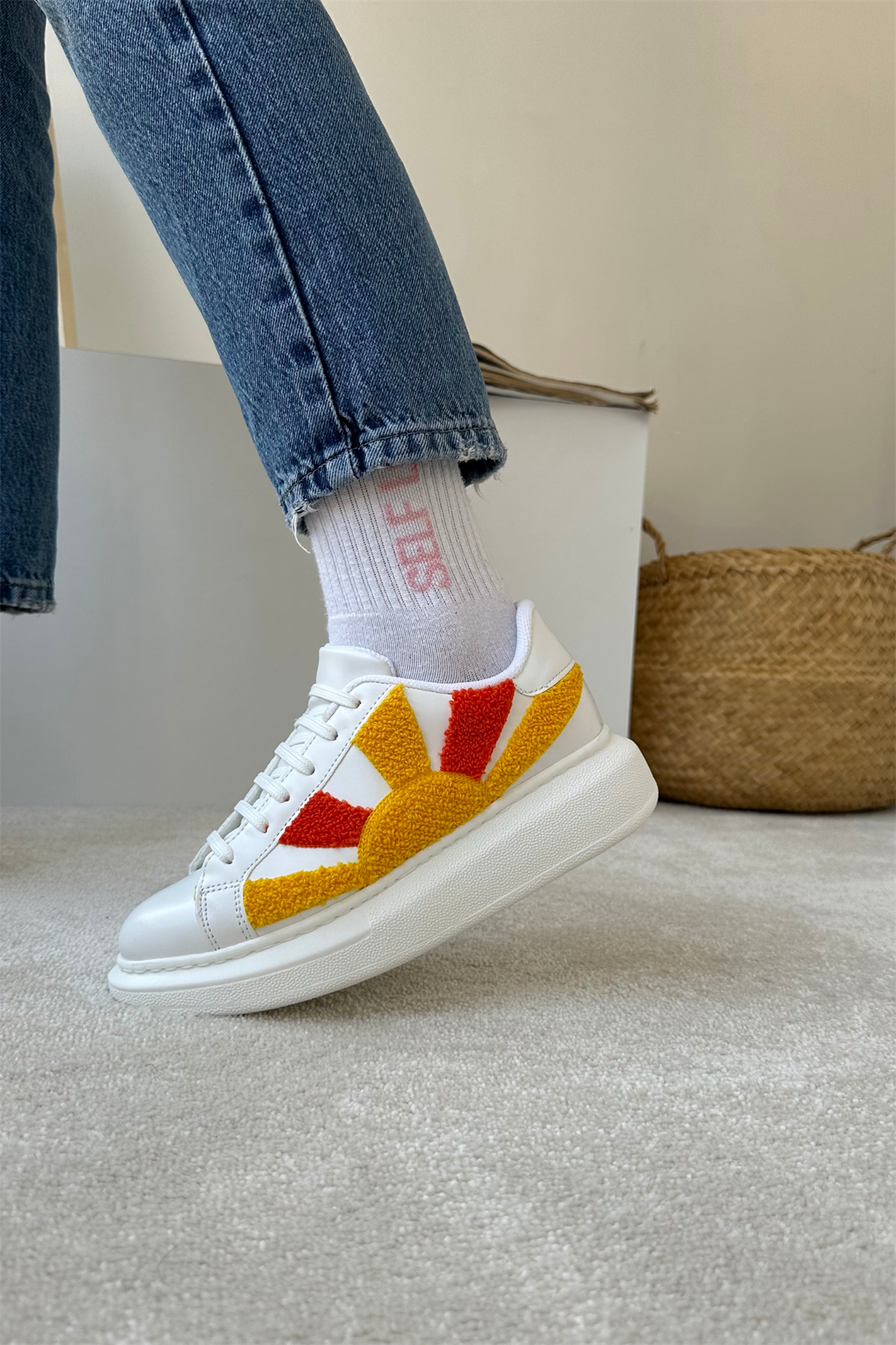 Kadın Spor Ayakkabı BEYAZ SUMMER