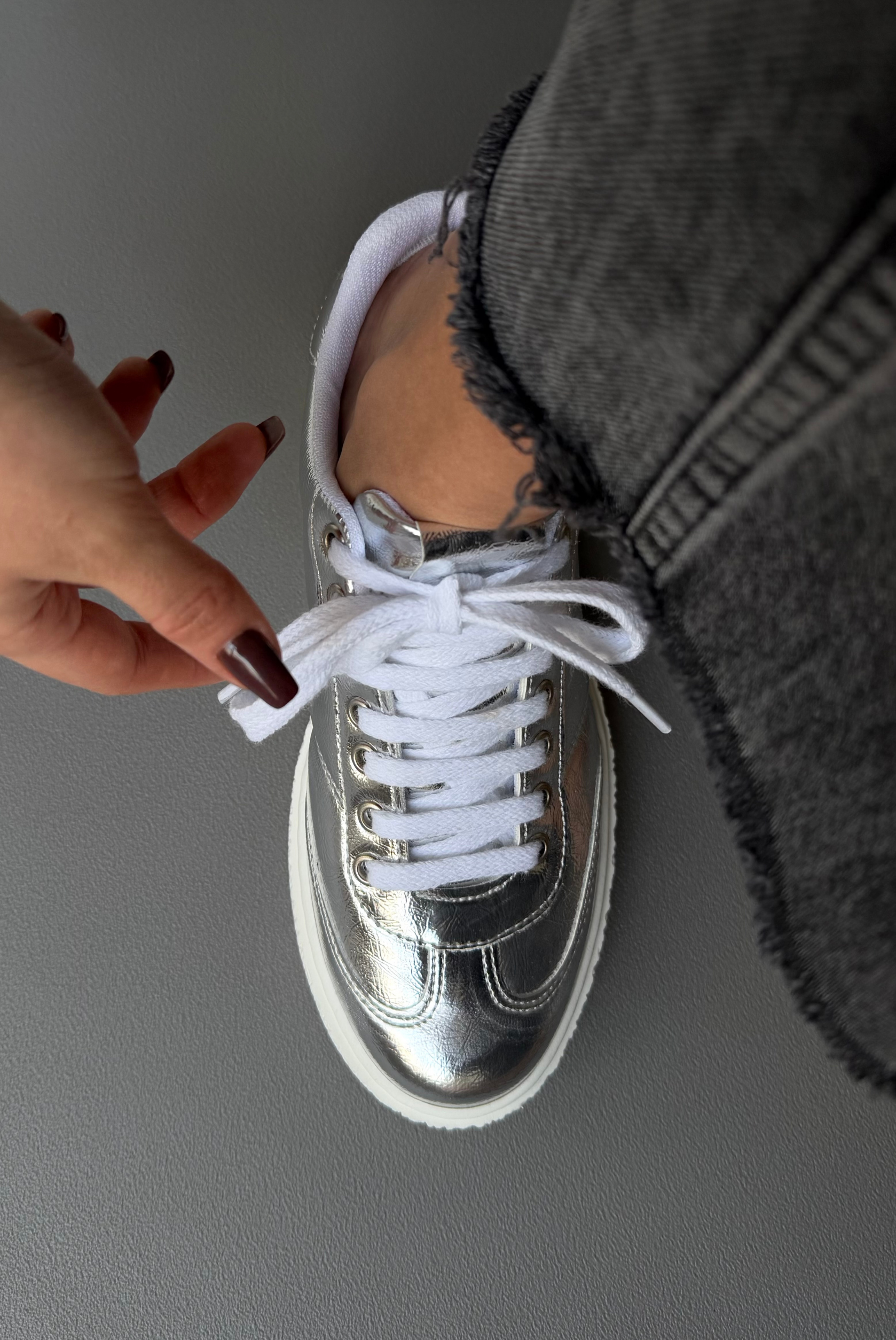 Kadın Spor Ayakkabı GÜMÜŞ