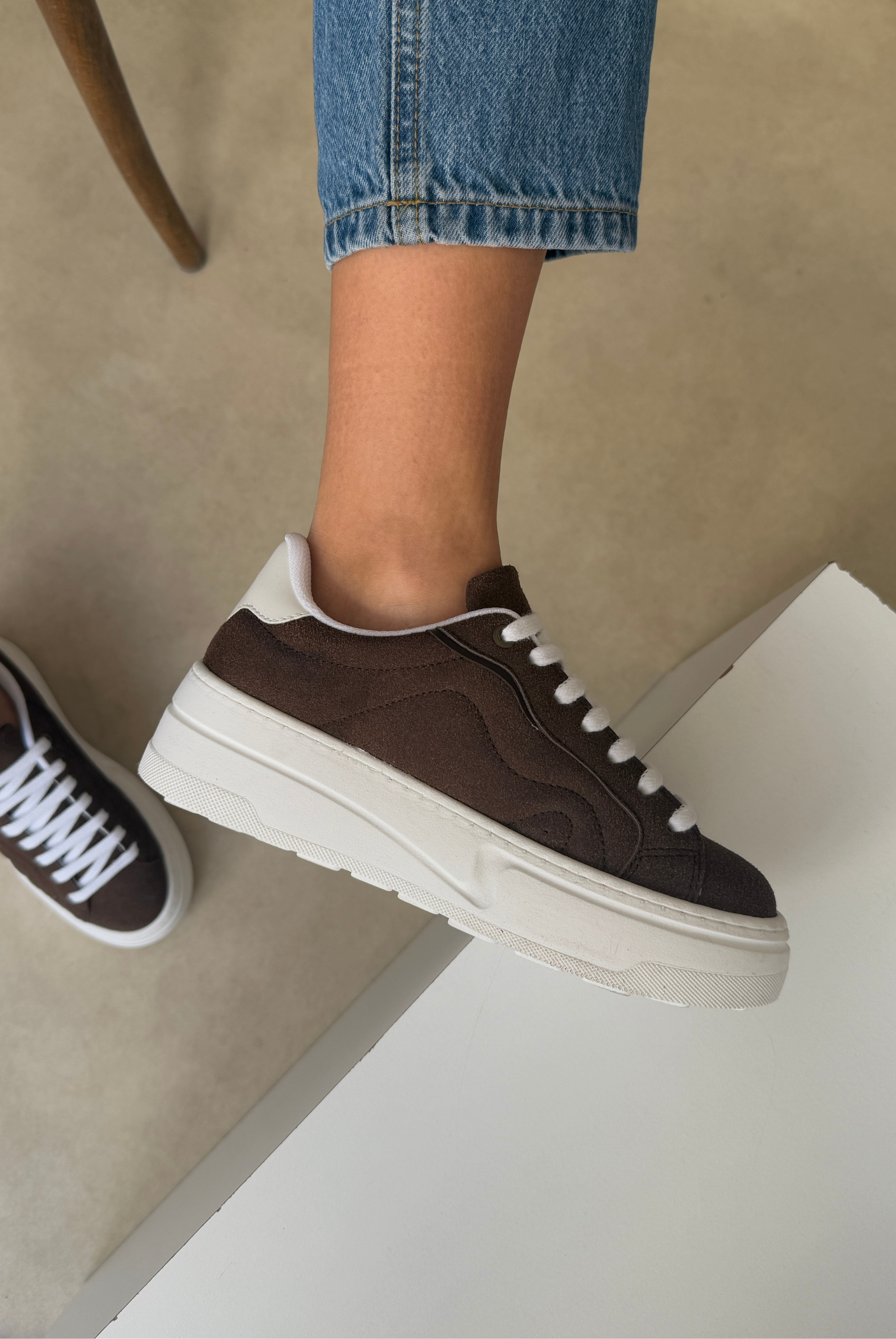 Kadın Spor Ayakkabı KAHVE SÜET