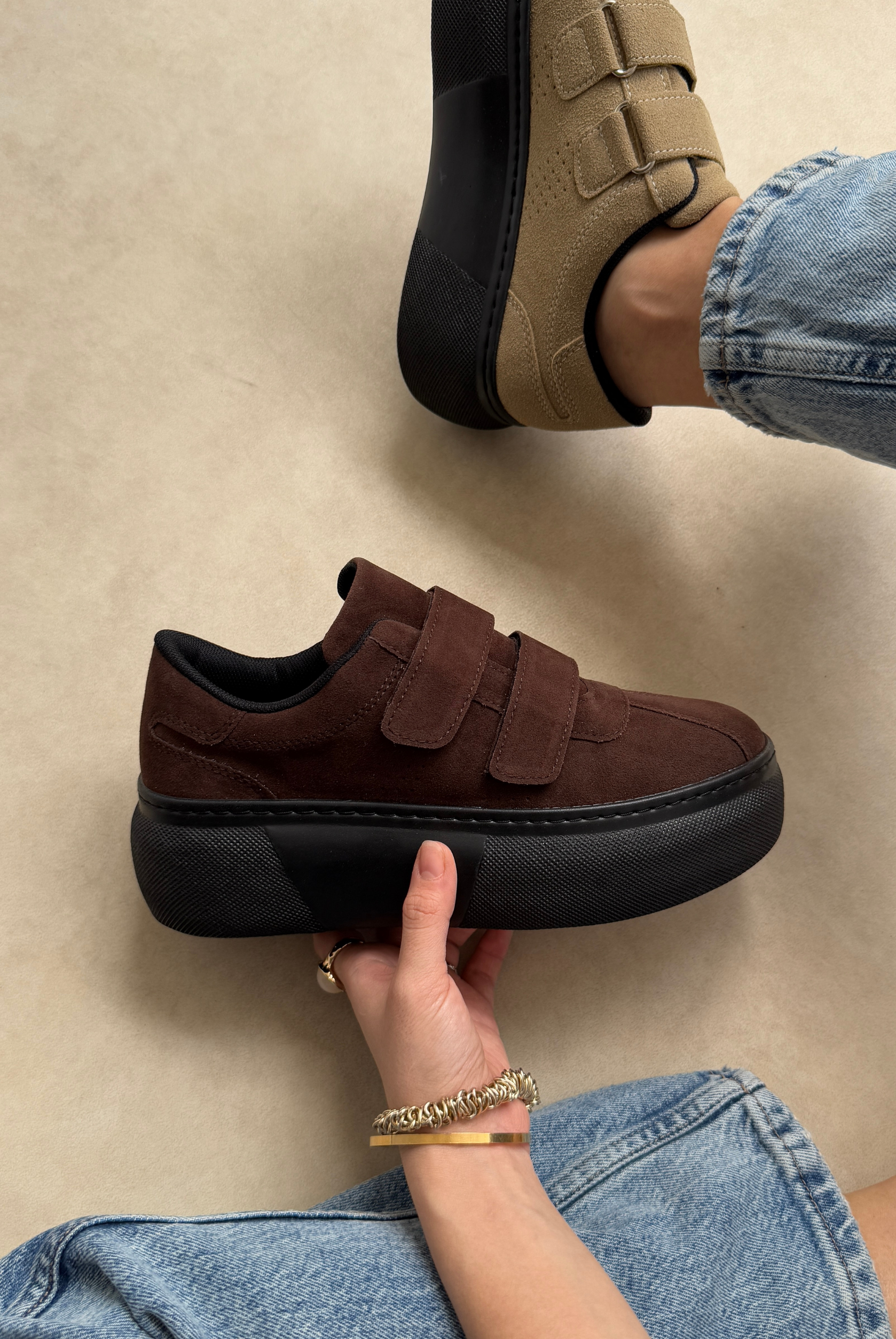 Kadın Spor Ayakkabı KAHVE SÜET