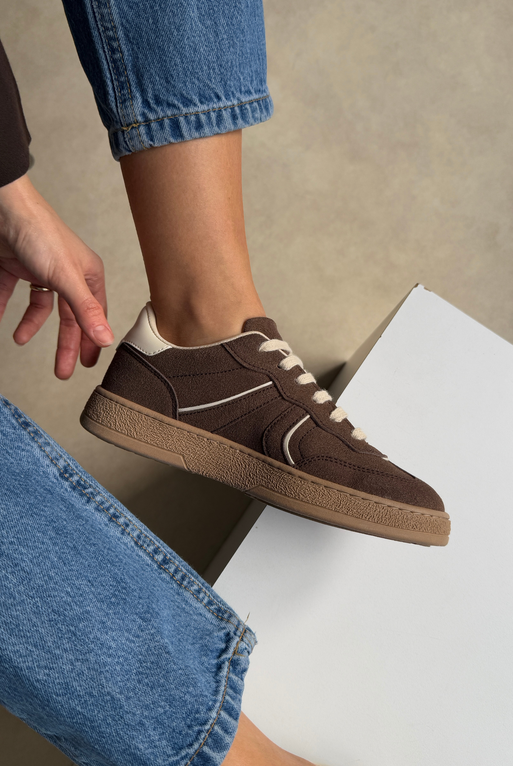 Kadın Spor Ayakkabı KAHVE SÜET