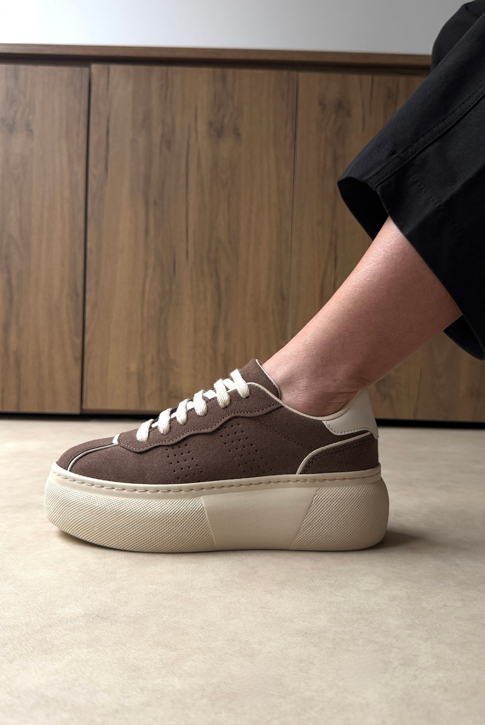 Kadın Spor Ayakkabı KAHVE SÜET