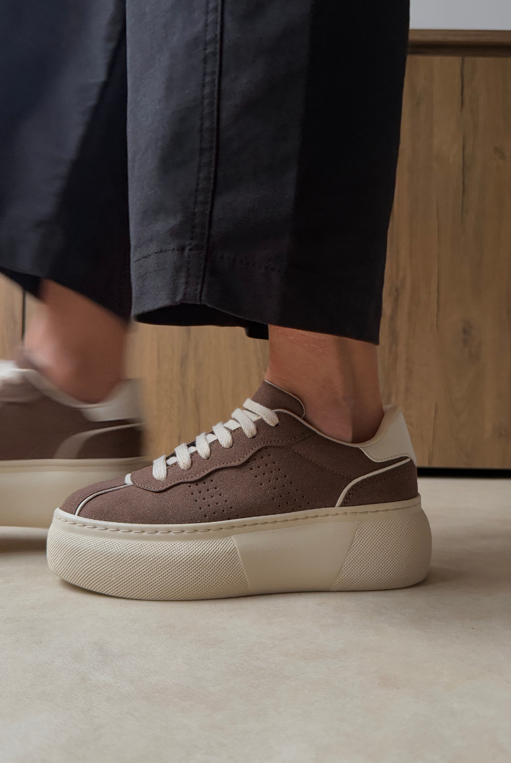 Kadın Spor Ayakkabı KAHVE SÜET