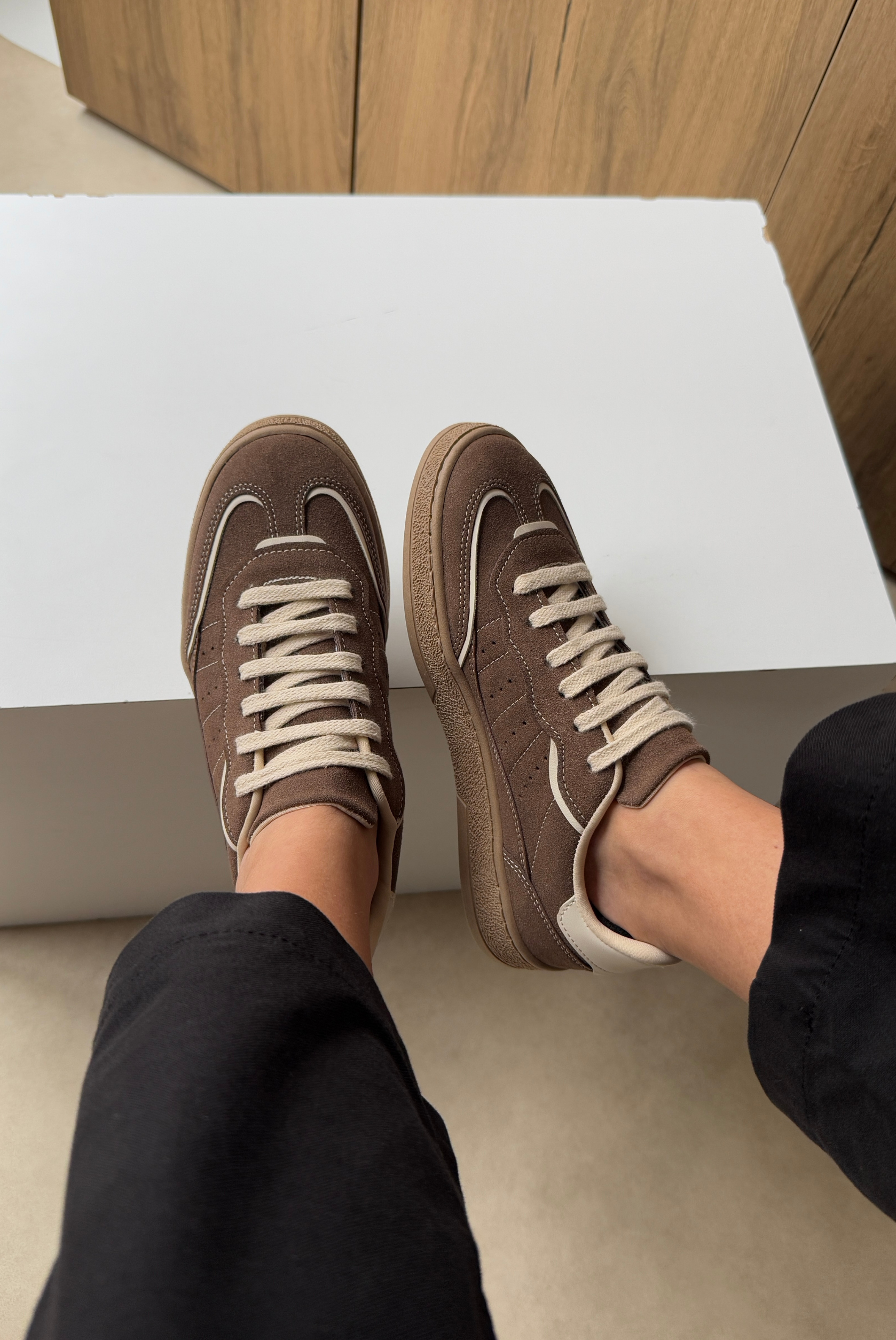 Kadın Spor Ayakkabı KAHVE SÜET