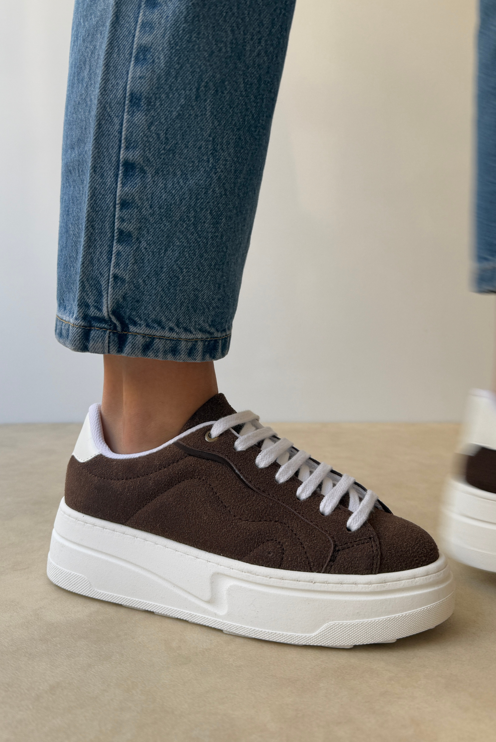 Kadın Spor Ayakkabı KAHVE SÜET