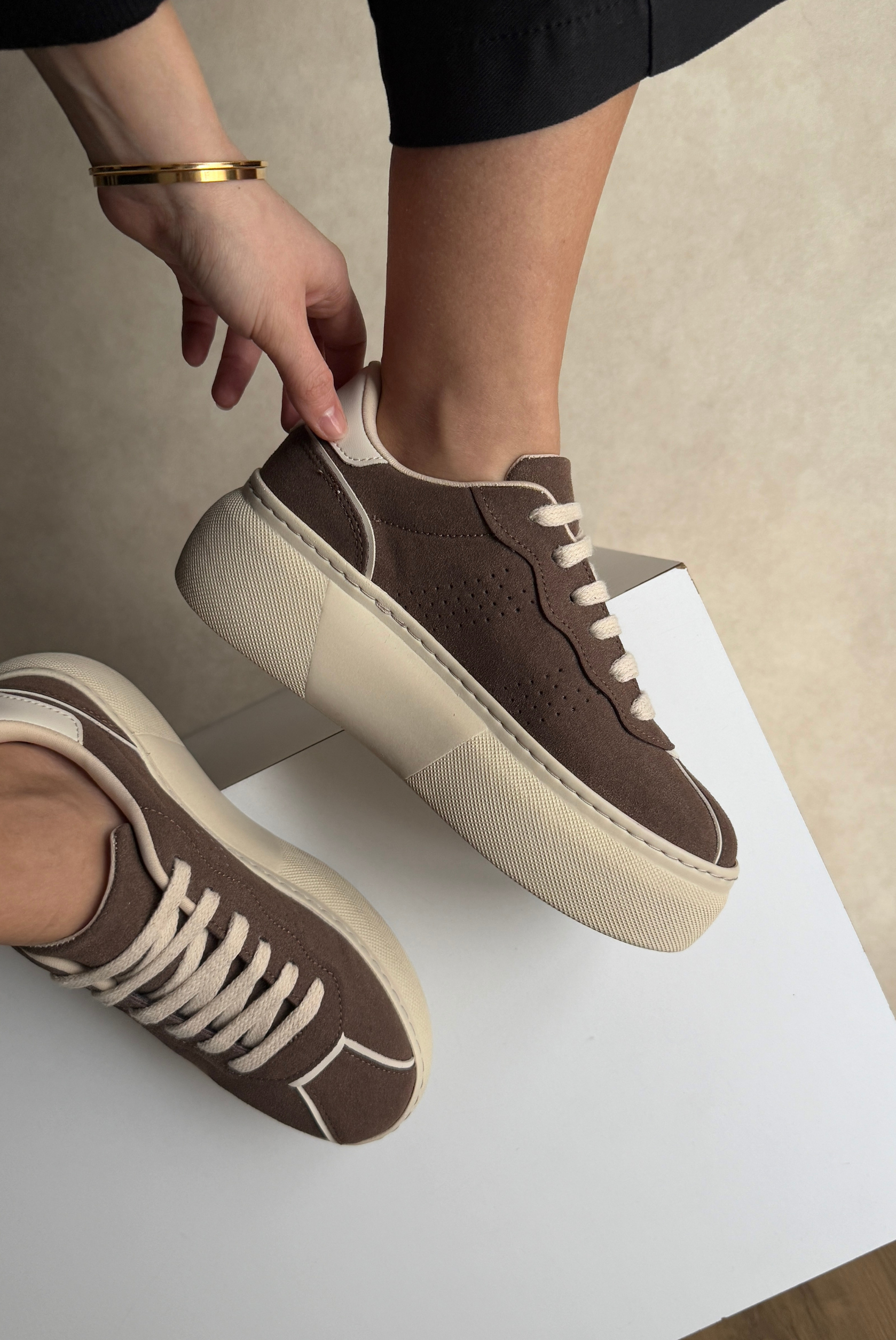 Kadın Spor Ayakkabı KAHVE SÜET