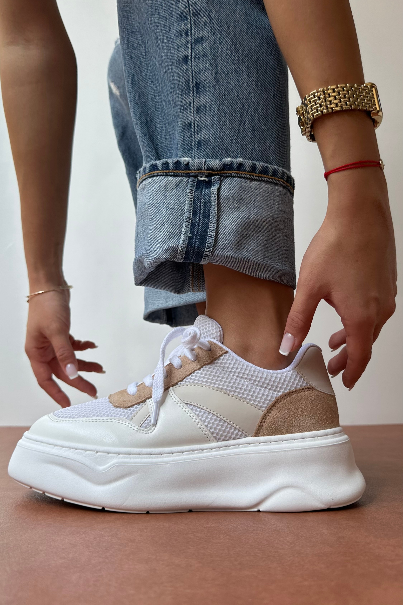 Kadın Spor Ayakkabı NUDE SÜET