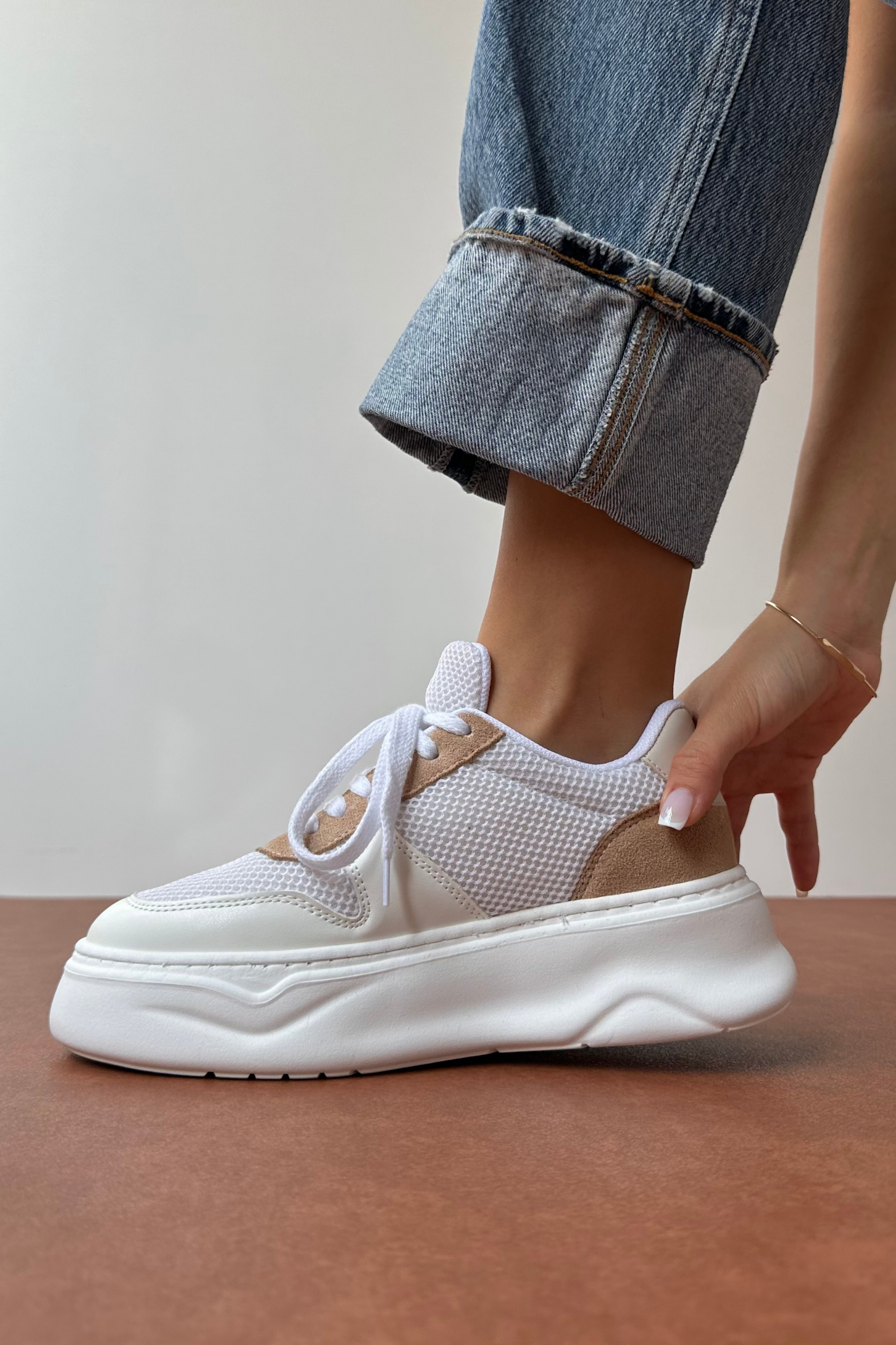 Kadın Spor Ayakkabı NUDE SÜET