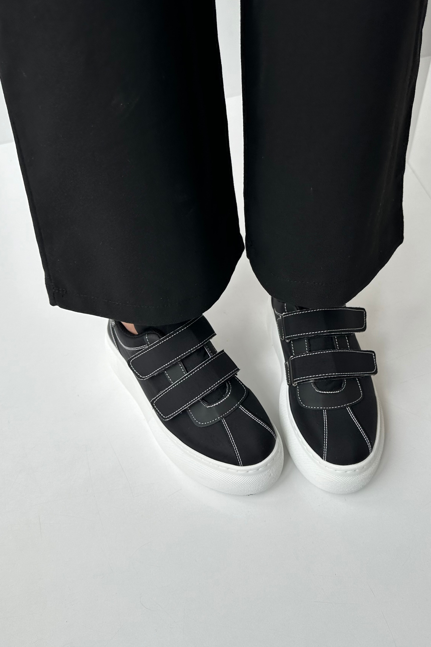 Kadın Spor Ayakkabı SİYAH BEYAZ