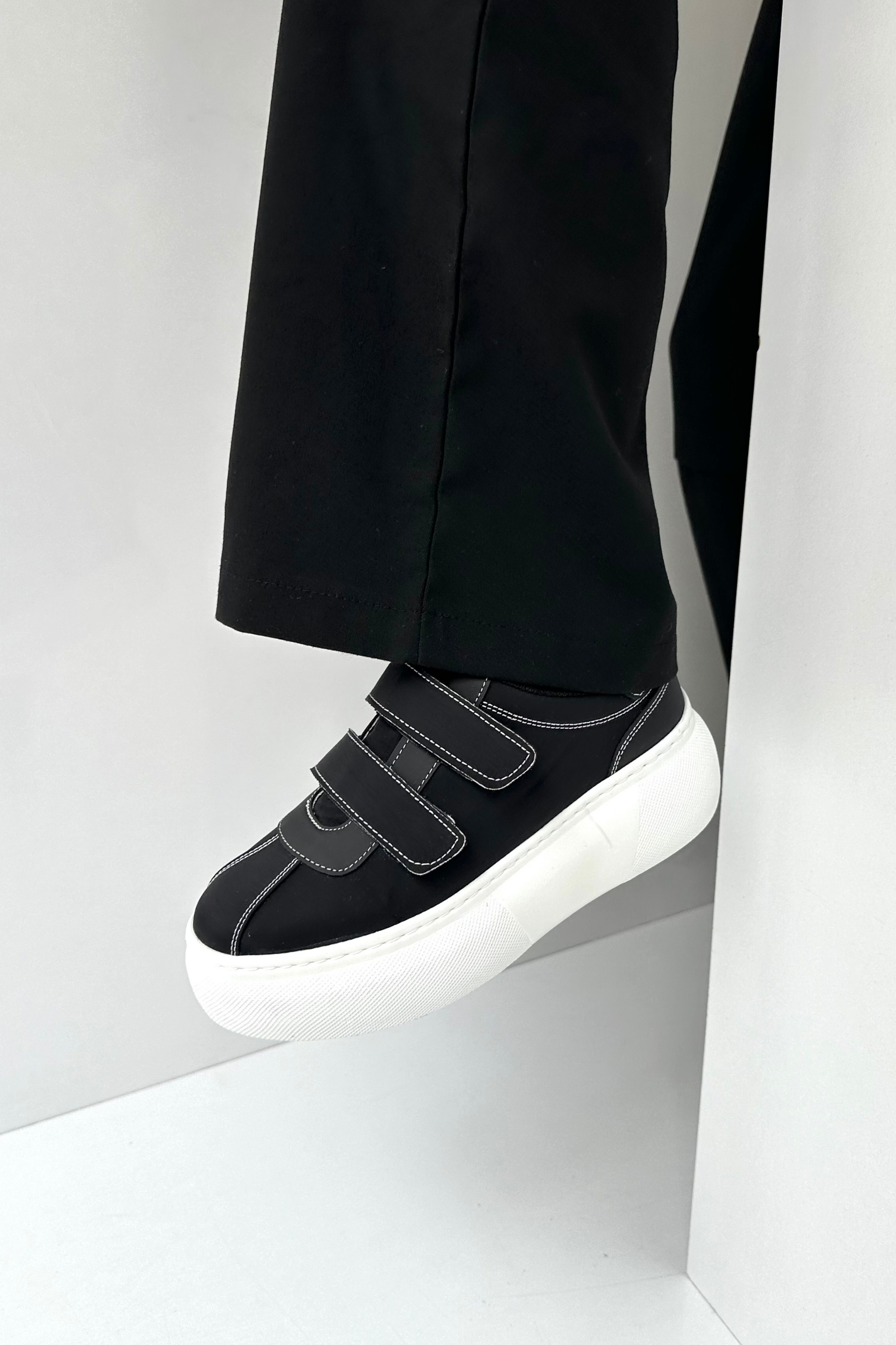 Kadın Spor Ayakkabı SİYAH BEYAZ