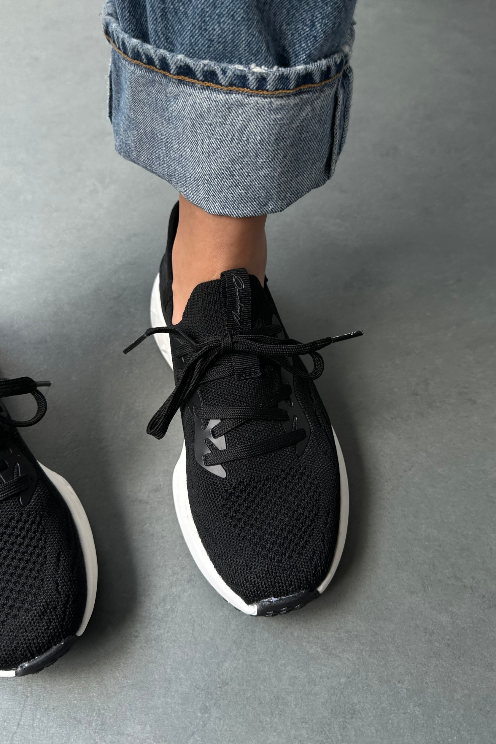 Kadın Spor Ayakkabı SİYAH BEYAZ