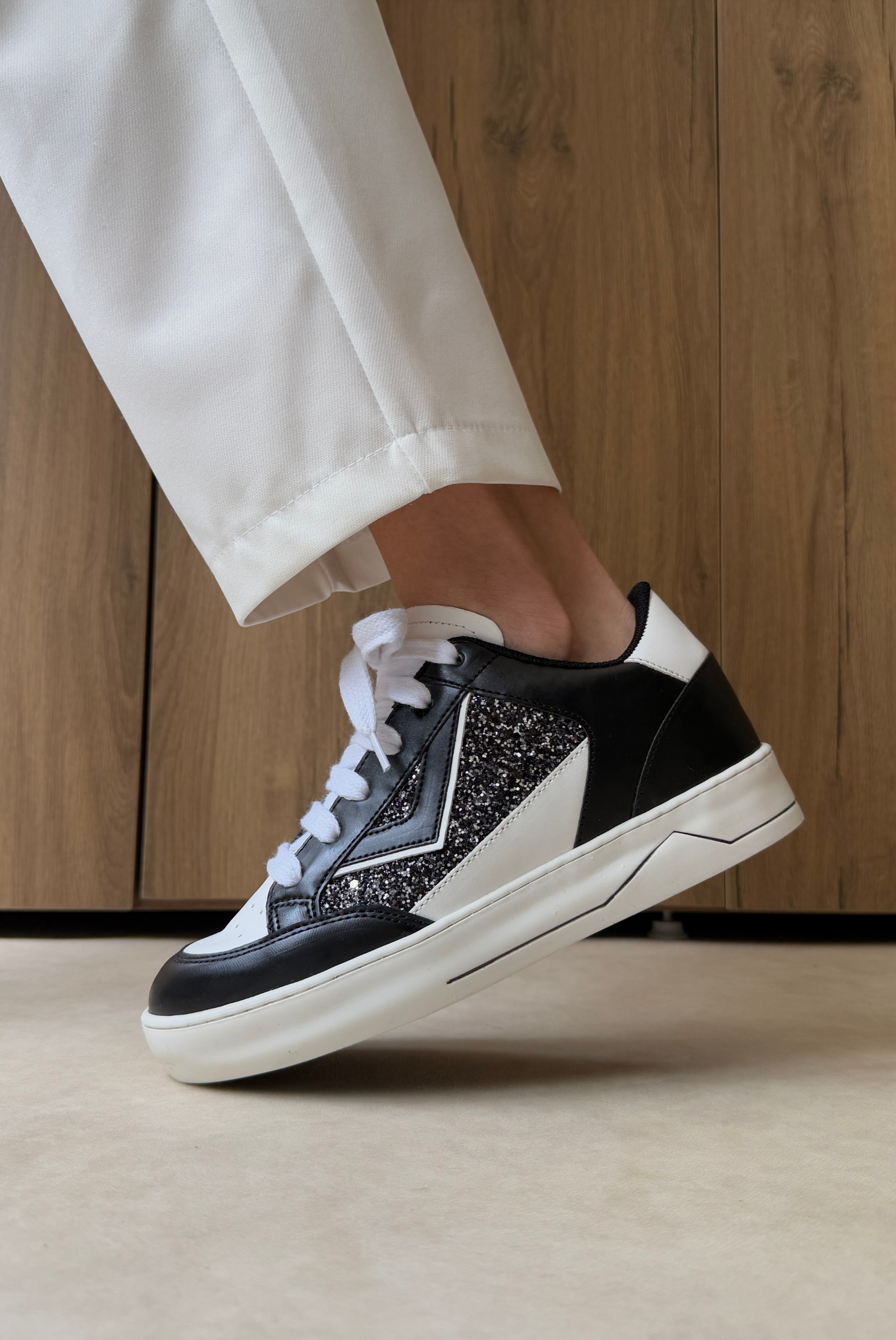 Kadın Spor Ayakkabı SİYAH PIRILTI