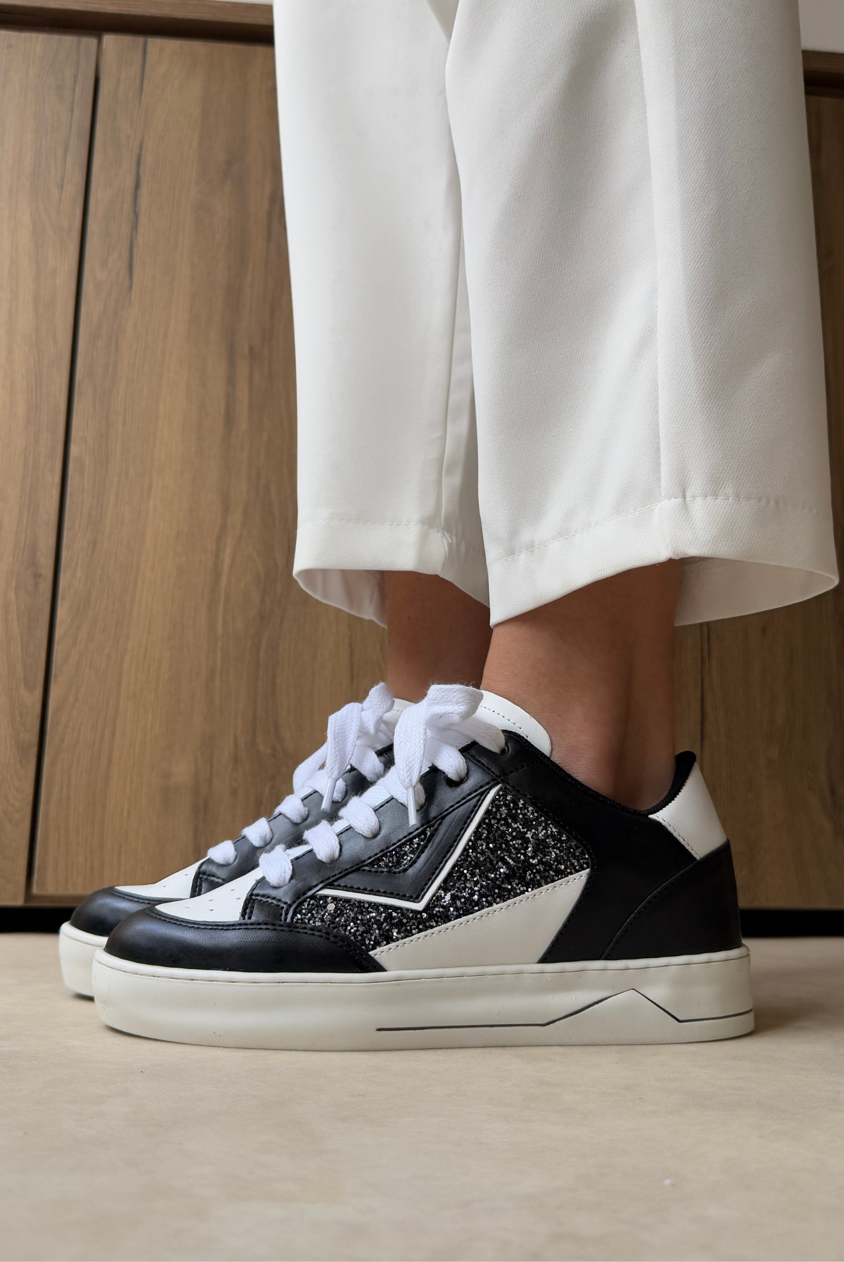 Kadın Spor Ayakkabı SİYAH PIRILTI