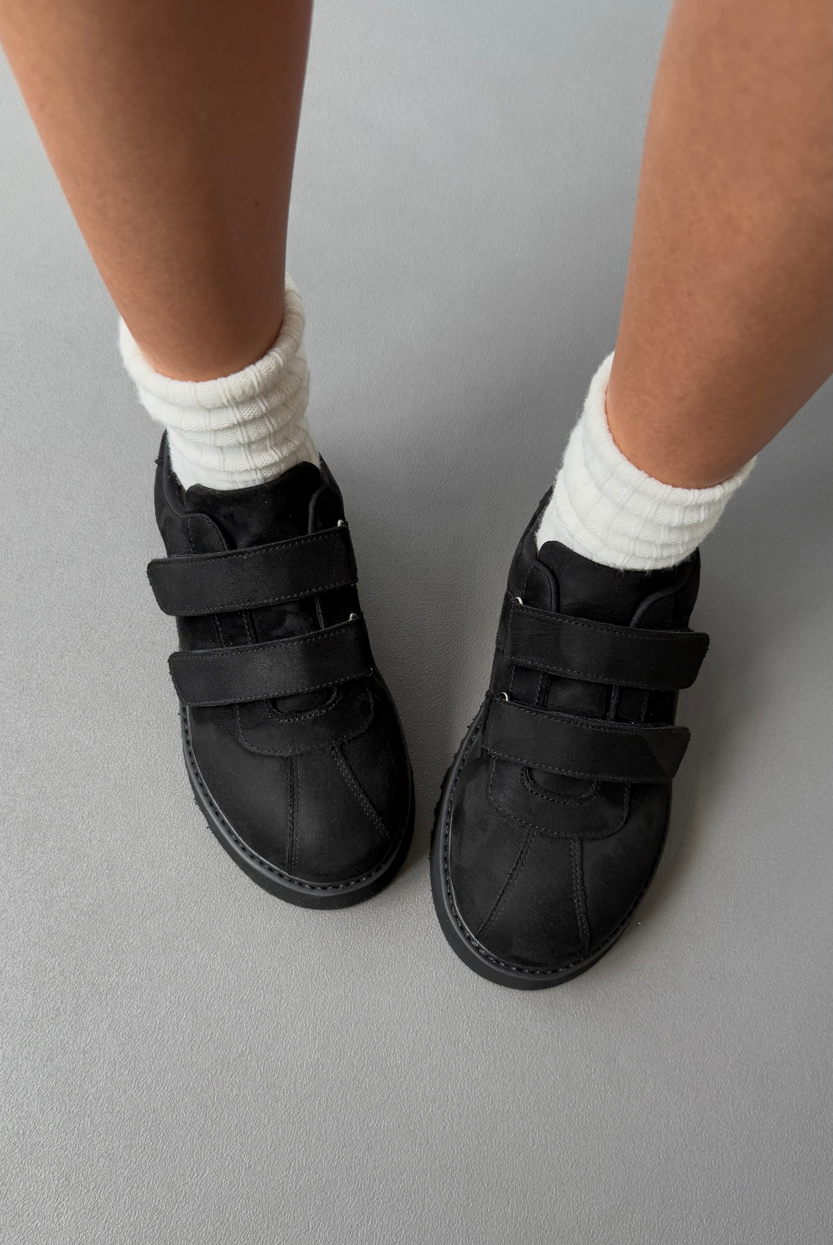 Kadın Spor Ayakkabı SİYAH SÜET