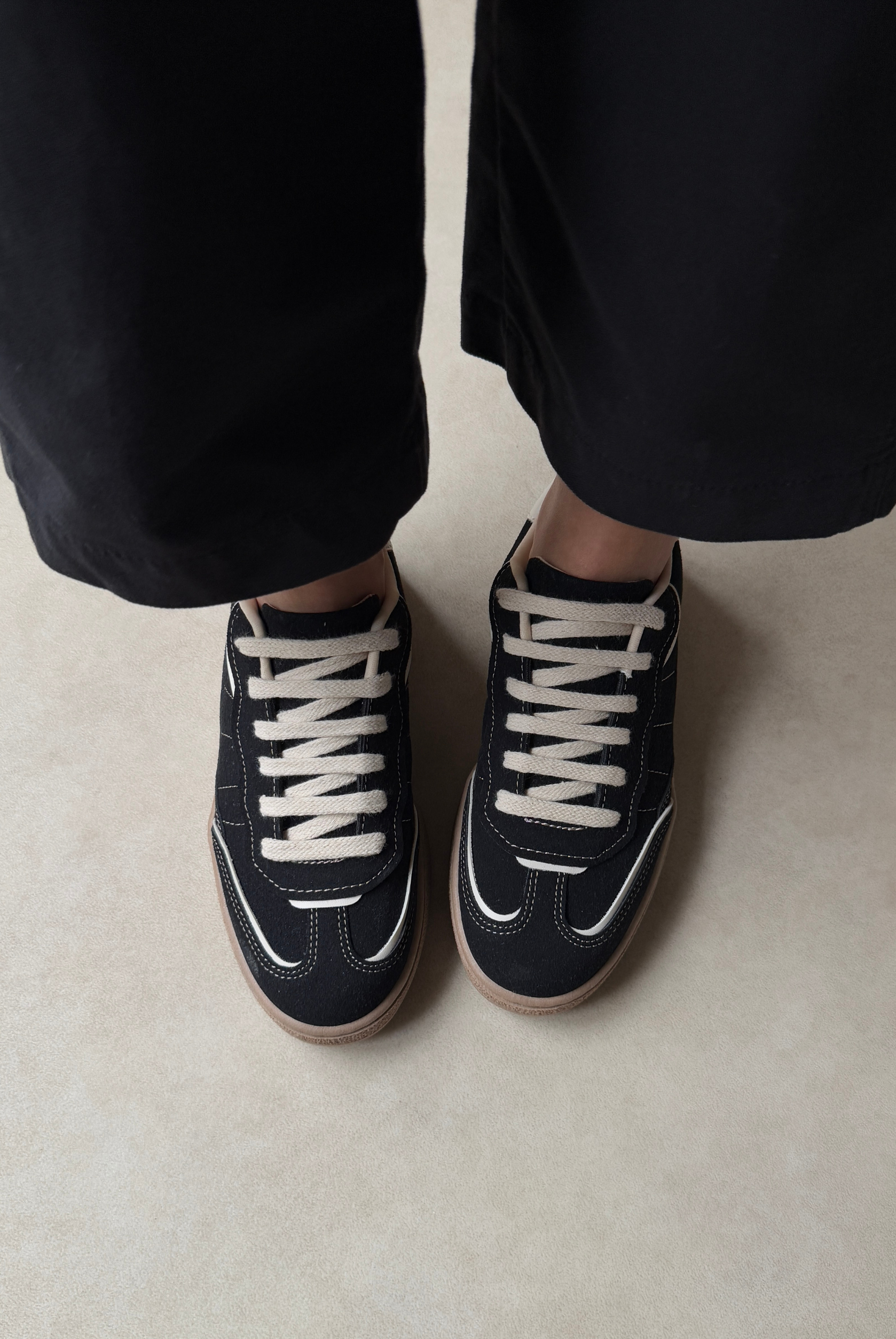 Kadın Spor Ayakkabı SİYAH SÜET