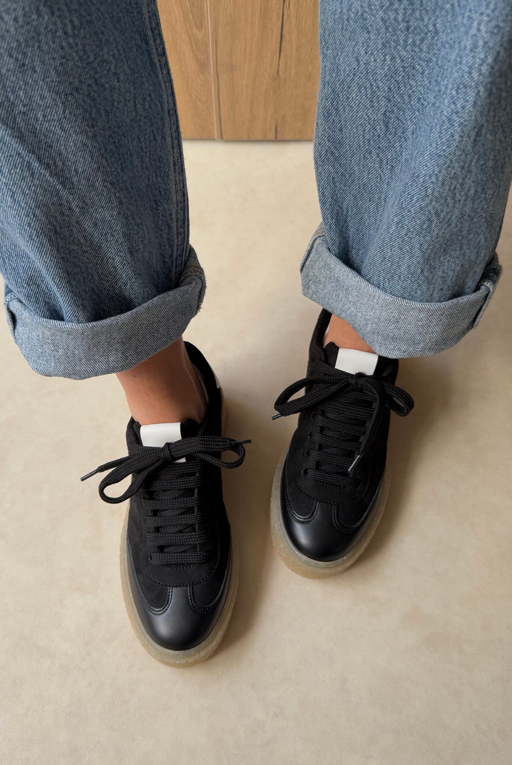 Kadın Spor Ayakkabı SİYAH SÜET