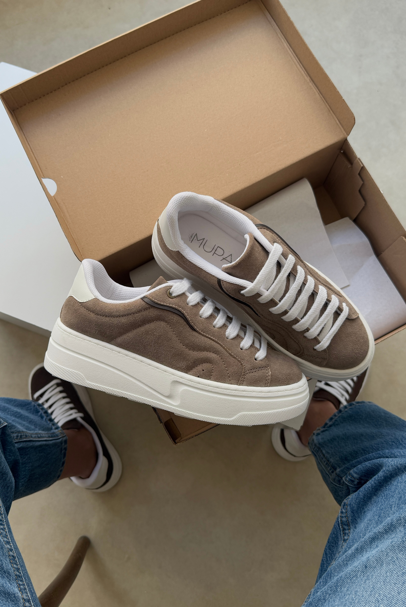 Kadın Spor Ayakkabı VİZON SÜET