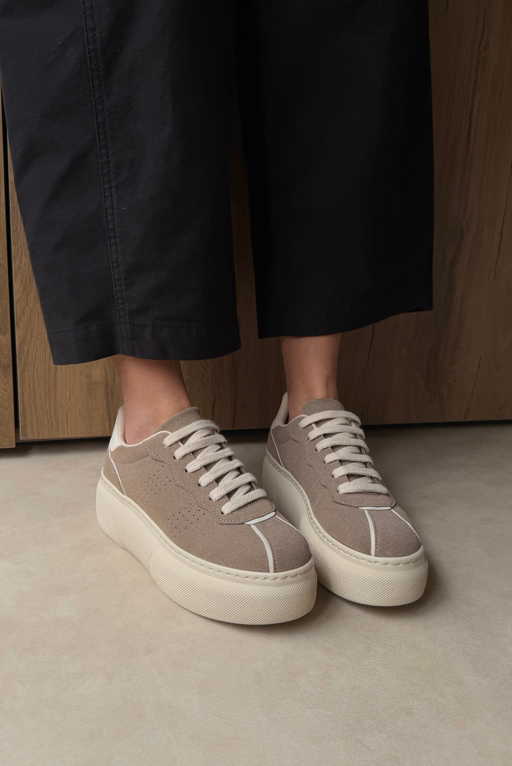 Kadın Spor Ayakkabı VİZON SÜET