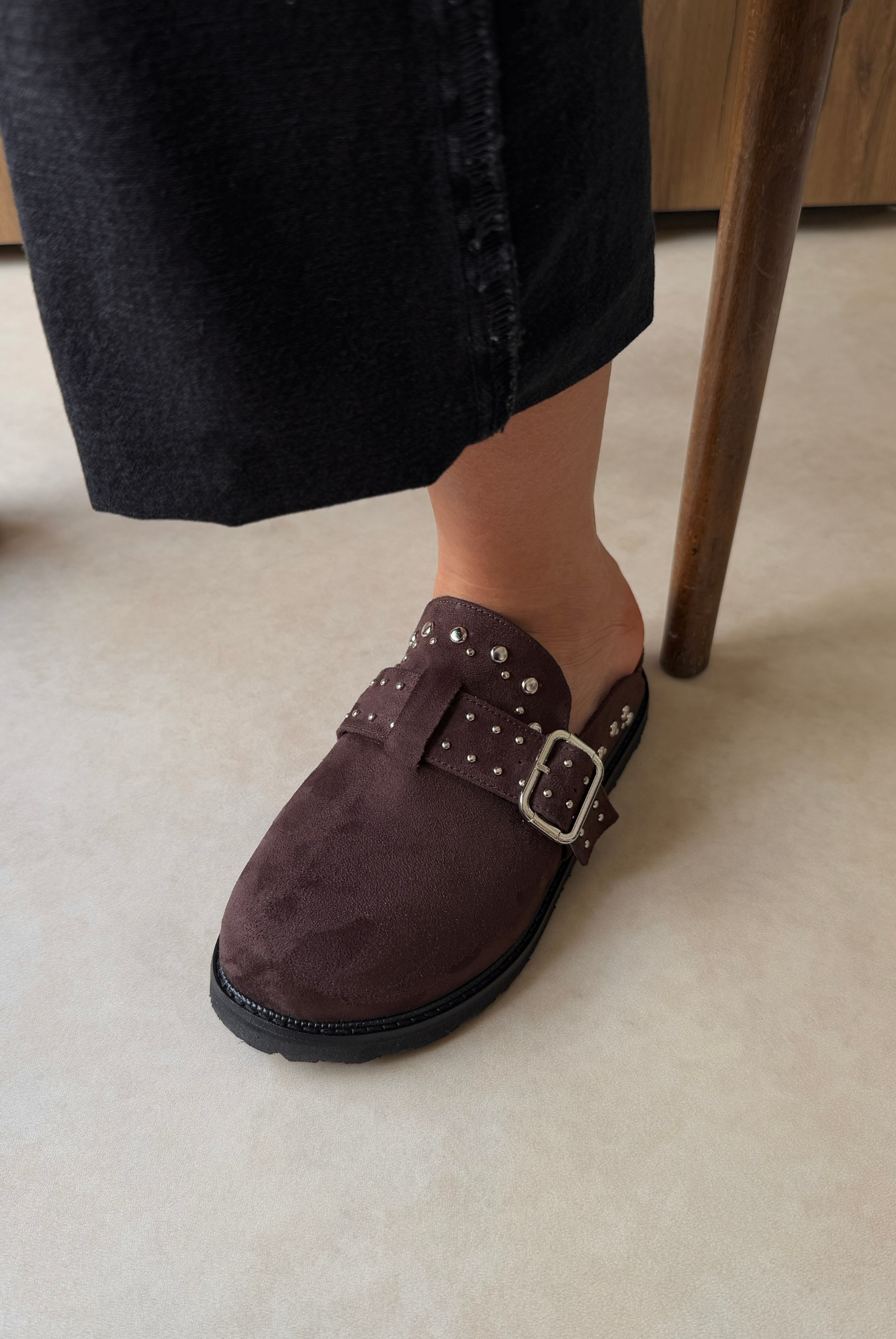 Kadın Terlik ACI KAHVE SÜET