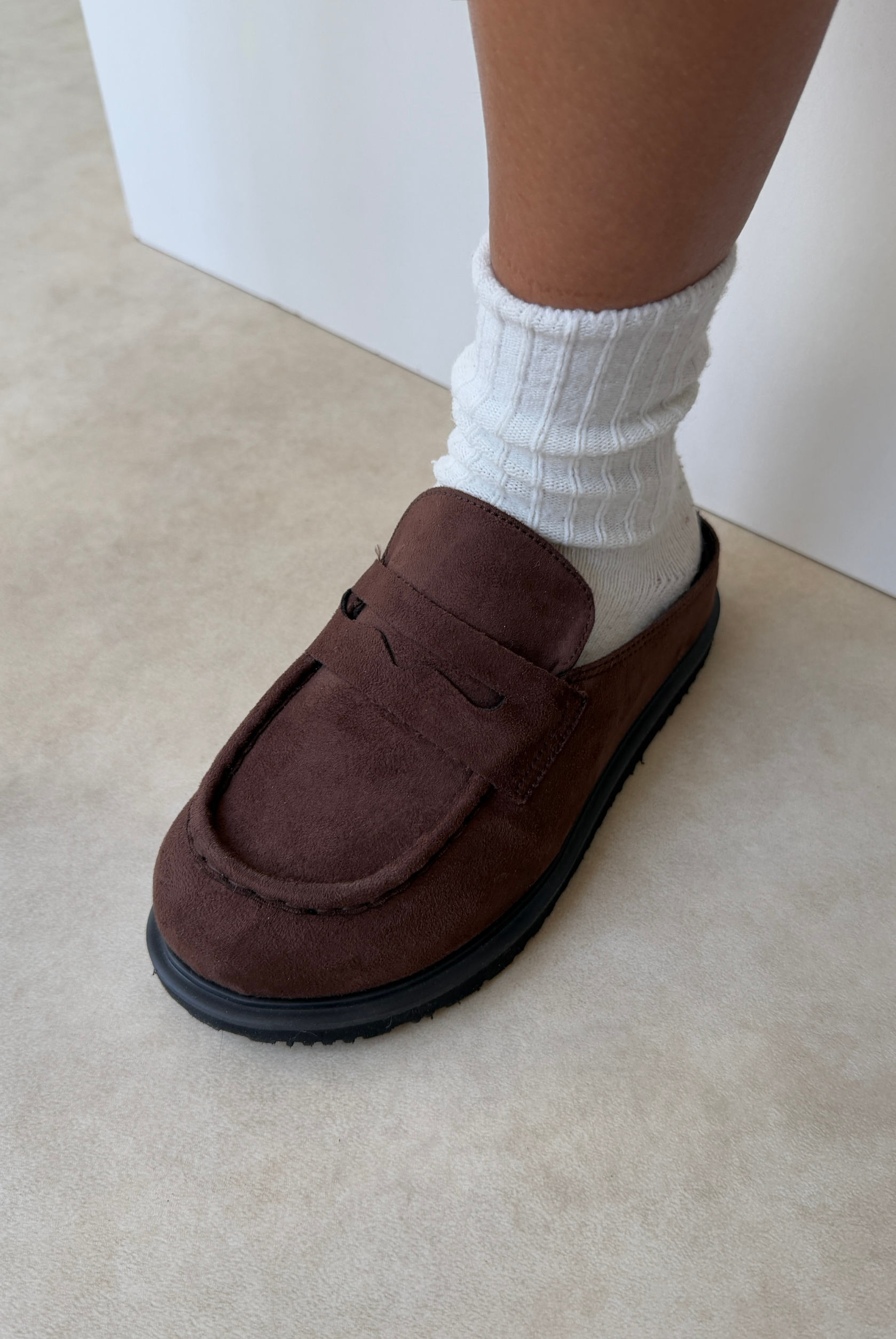 Kadın Terlik ACI KAHVE SÜET