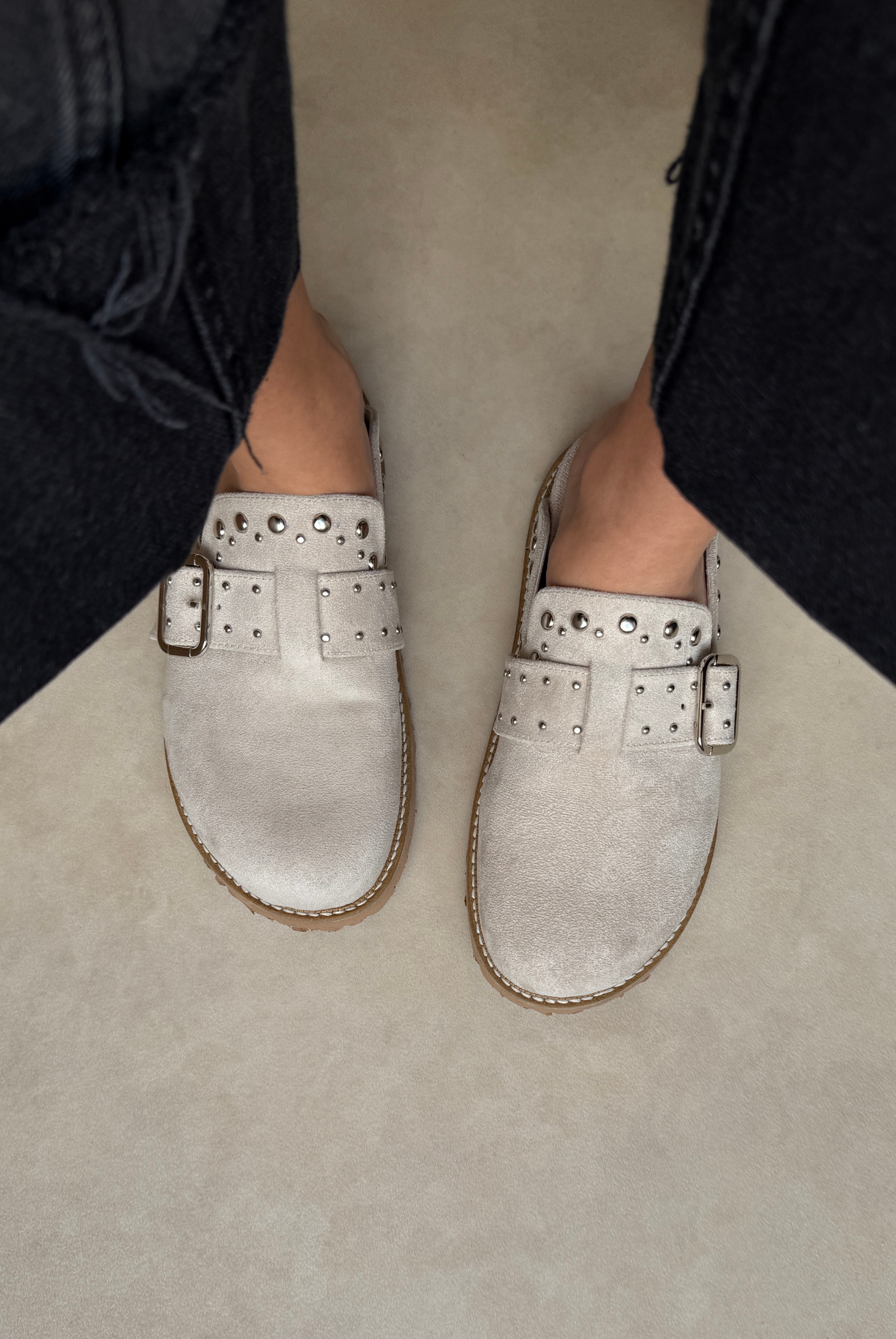 Kadın Terlik BEJ SÜET