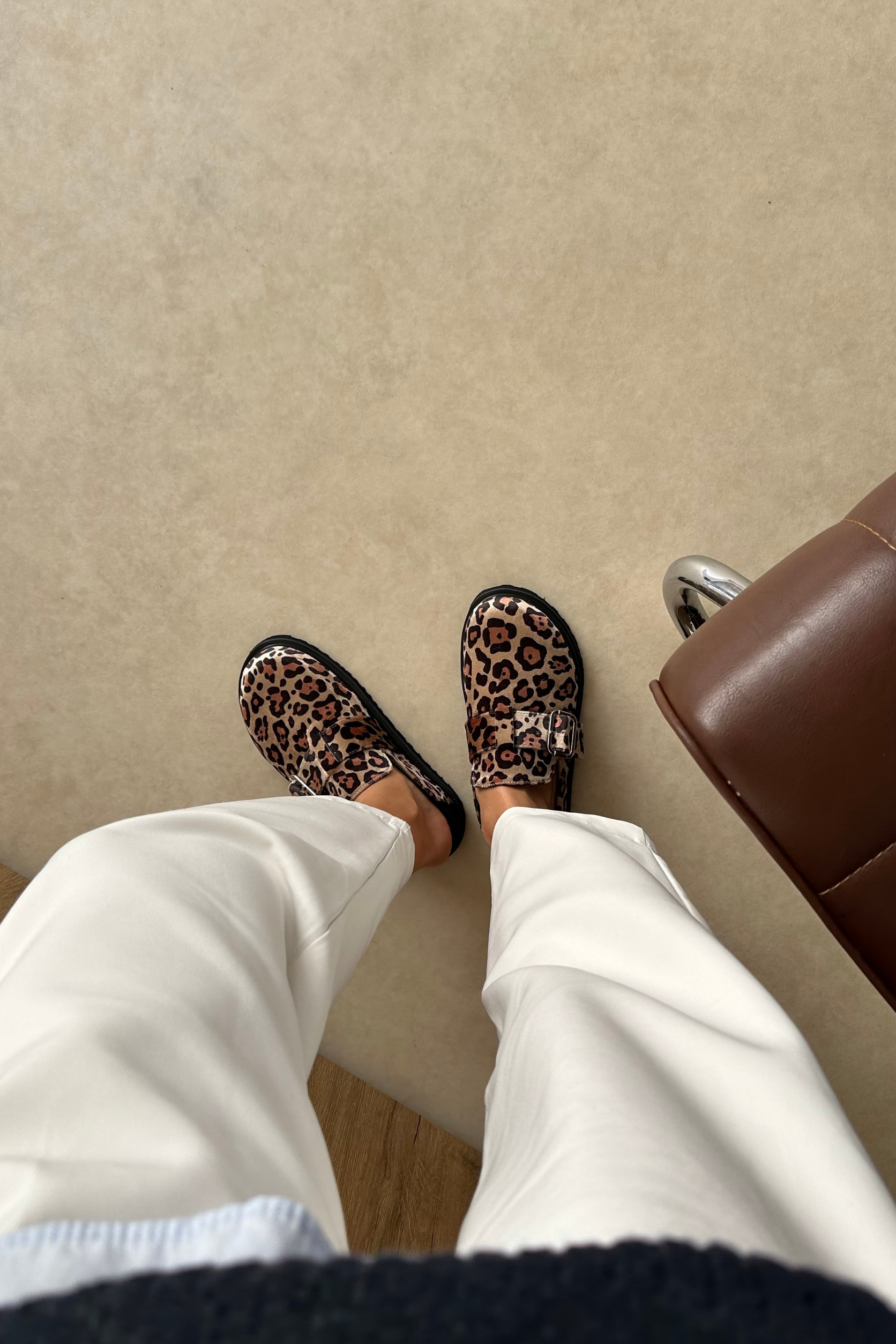 Kadın Terlik KADİFE LEOPAR