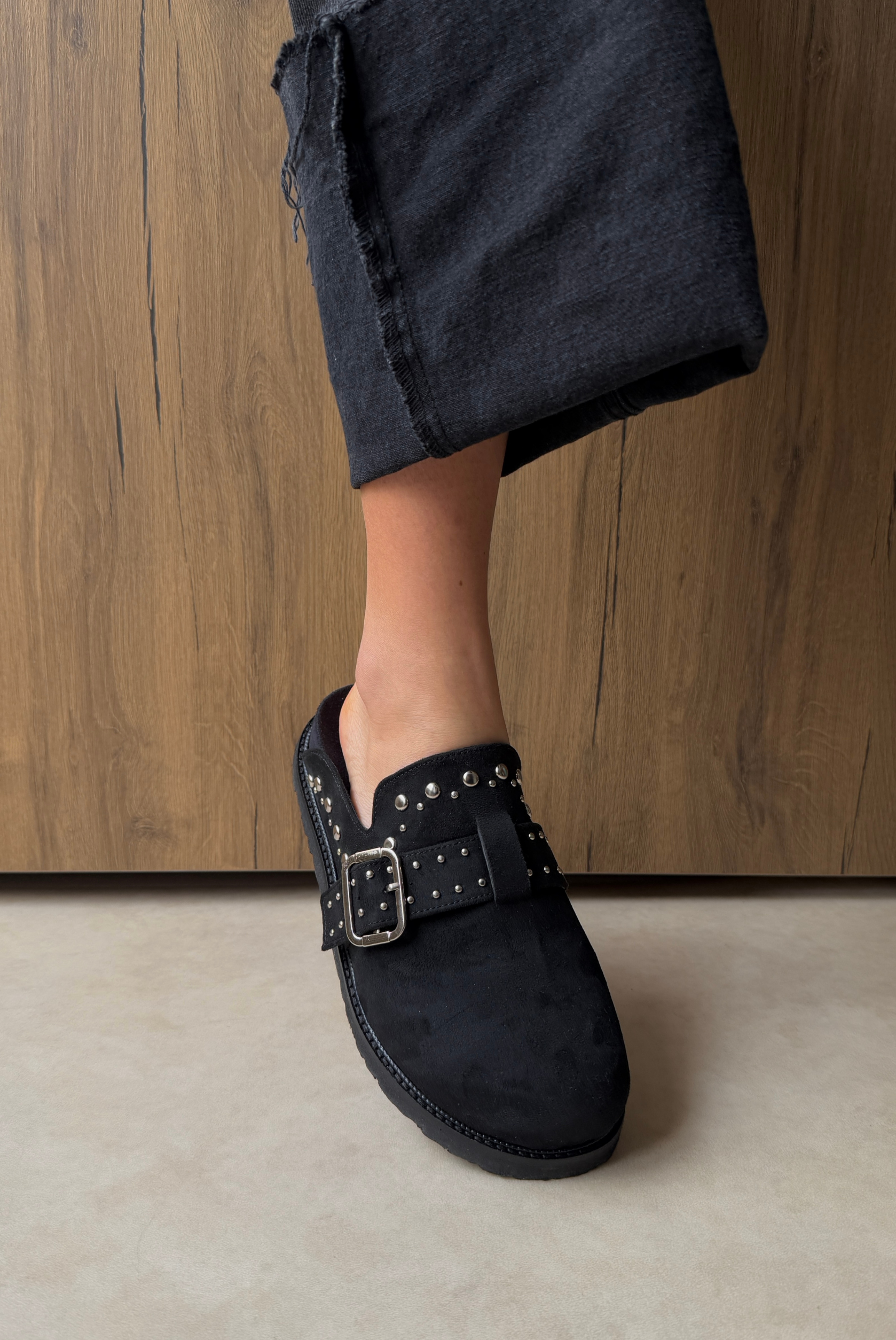 Kadın Terlik SİYAH SÜET