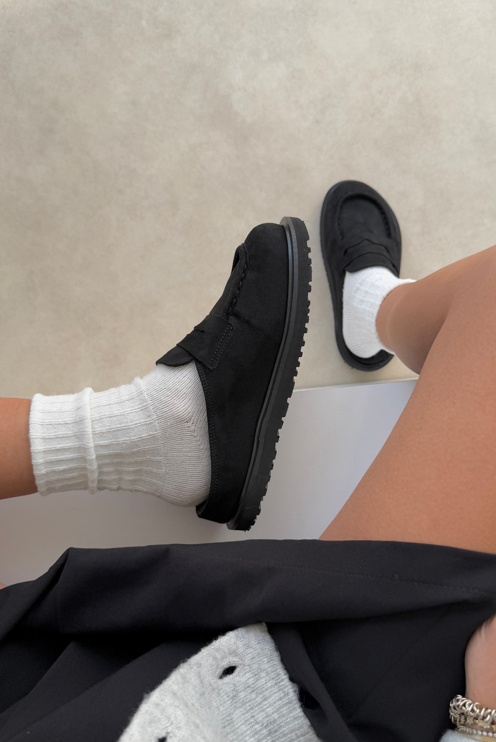 Kadın Terlik SİYAH SÜET