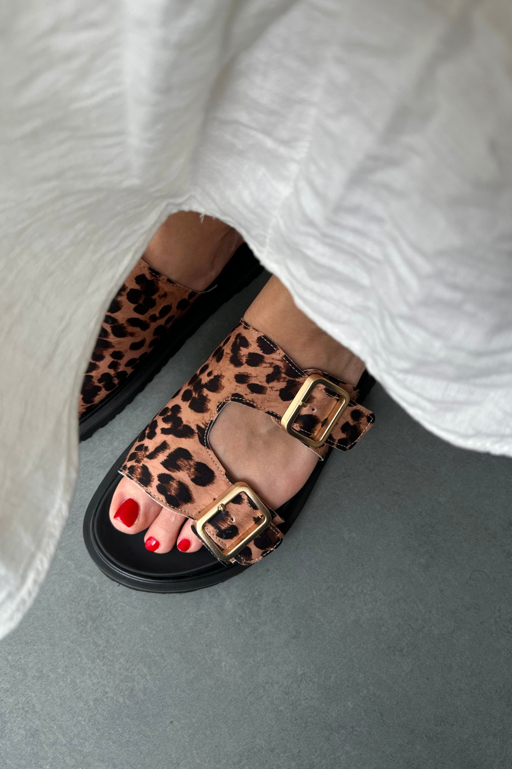 Kadın Terlik TABA LEOPAR