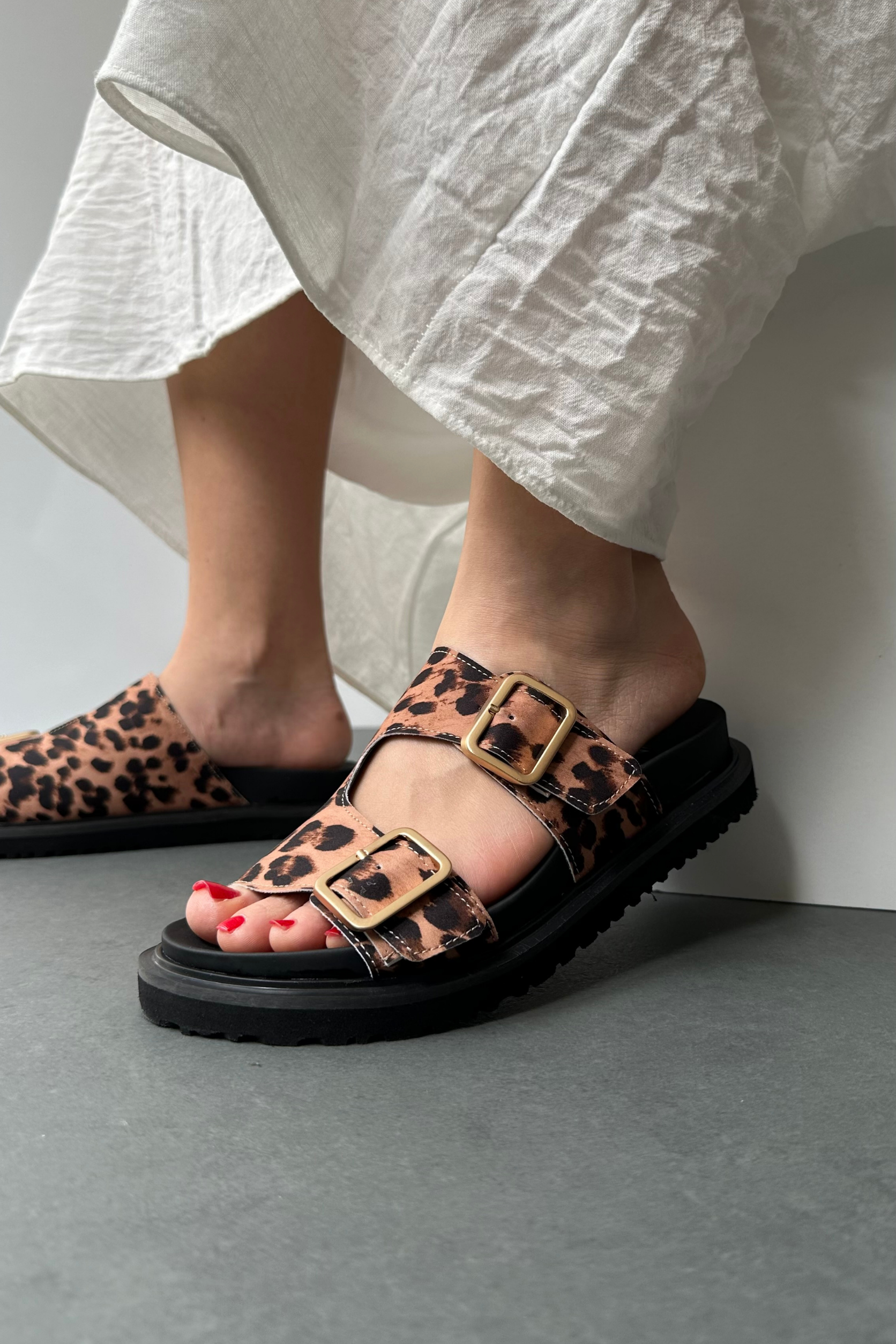 Kadın Terlik TABA LEOPAR