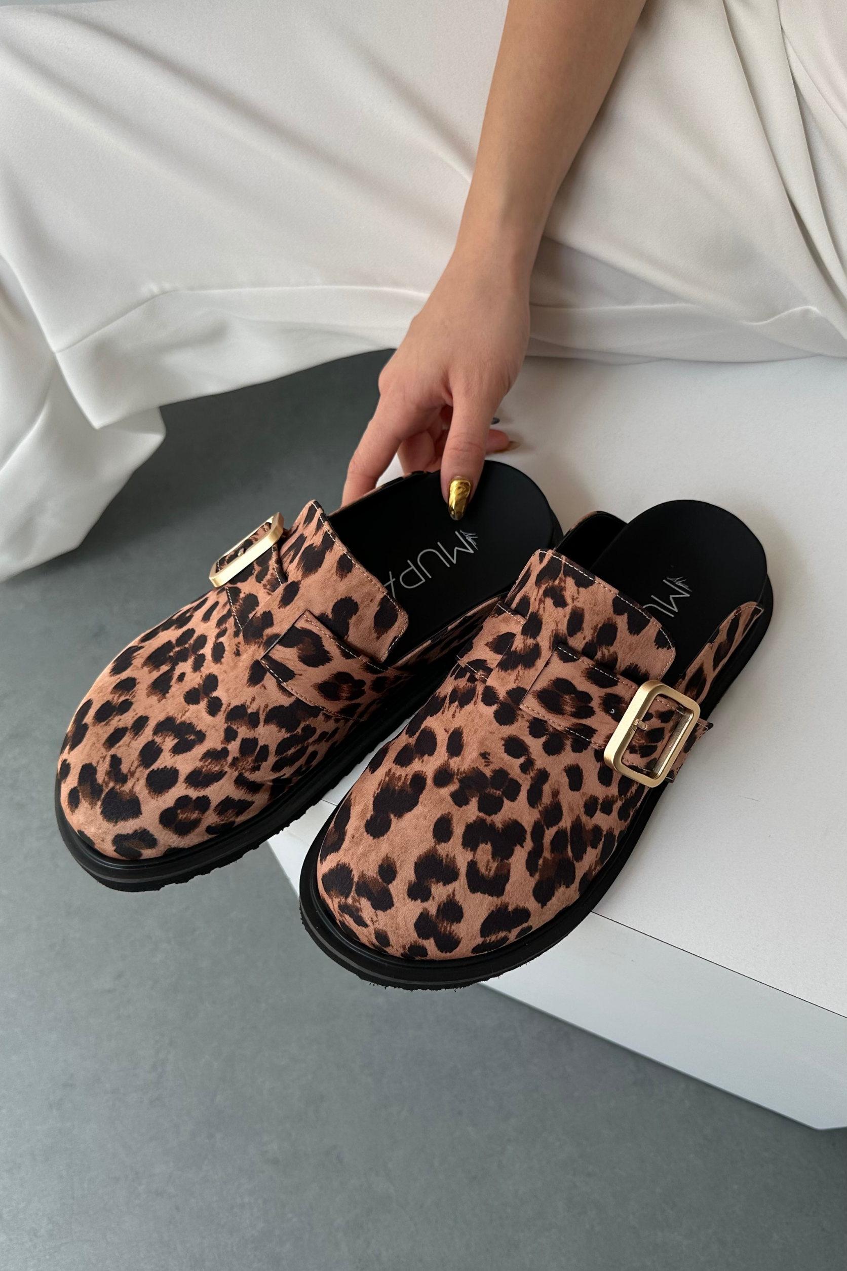 Kadın Terlik TABA LEOPAR