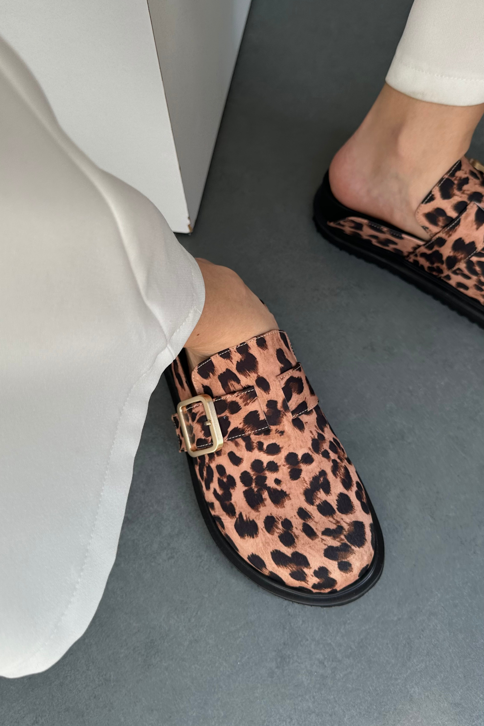 Kadın Terlik TABA LEOPAR