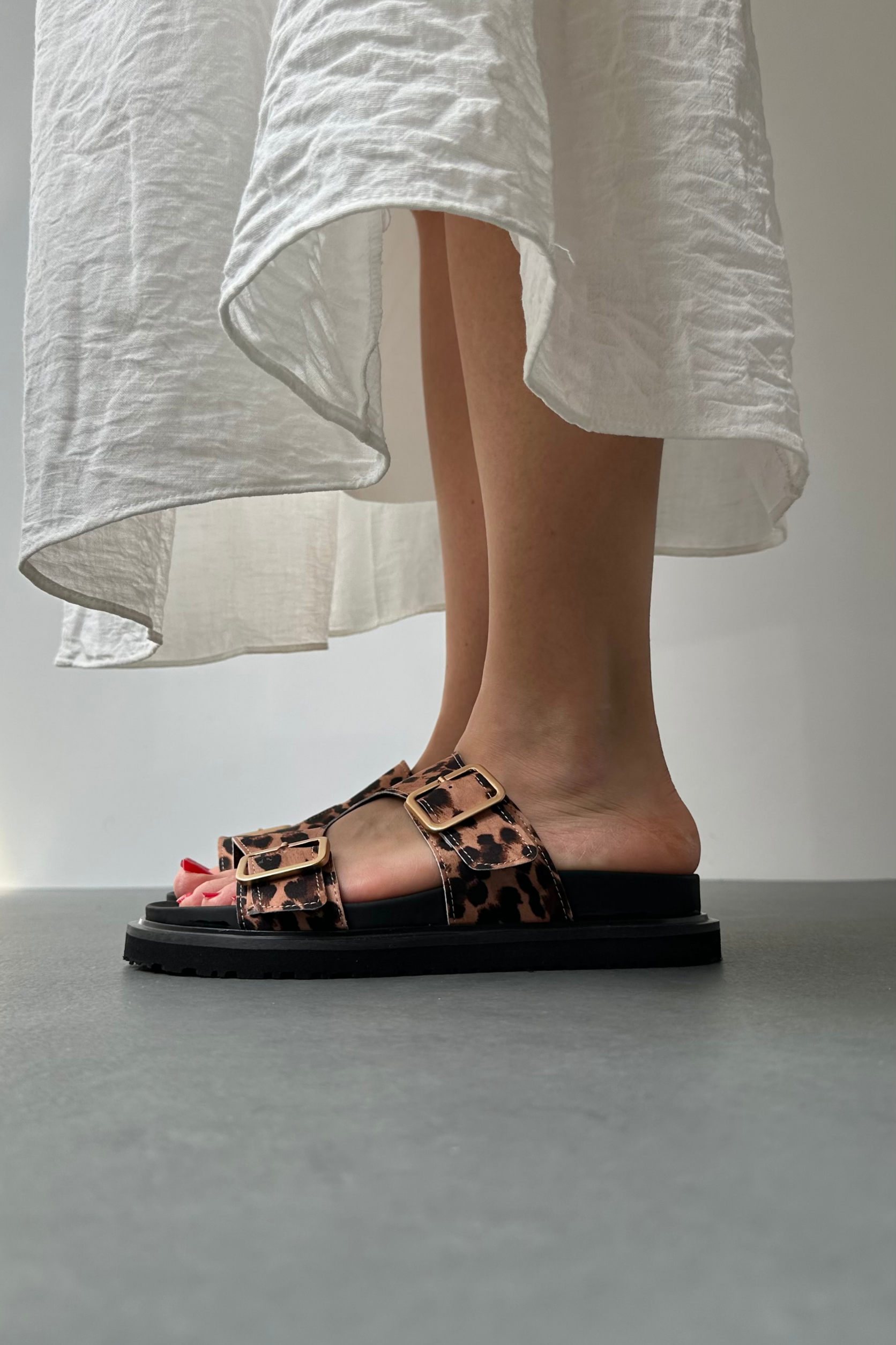 Kadın Terlik TABA LEOPAR