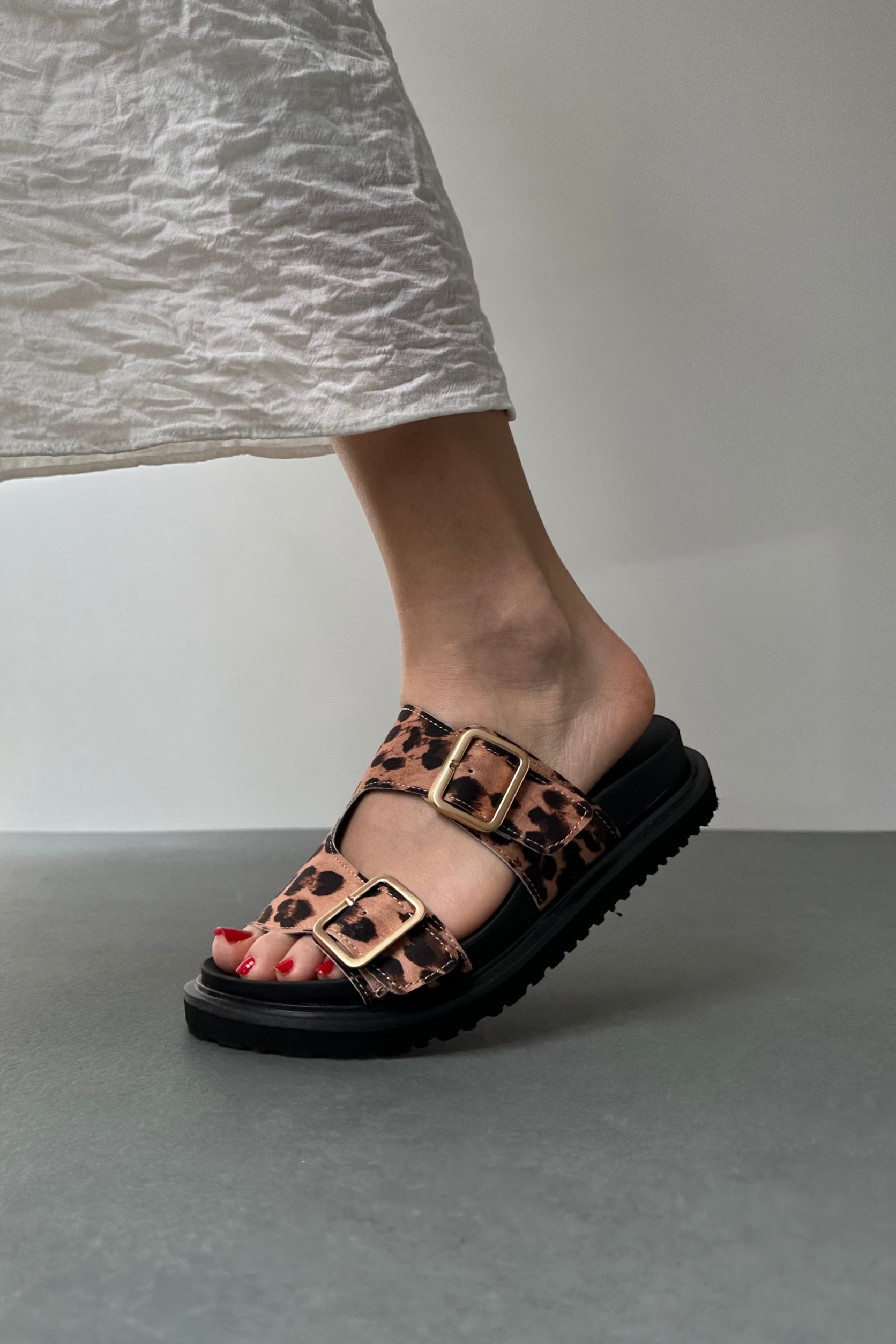 Kadın Terlik TABA LEOPAR