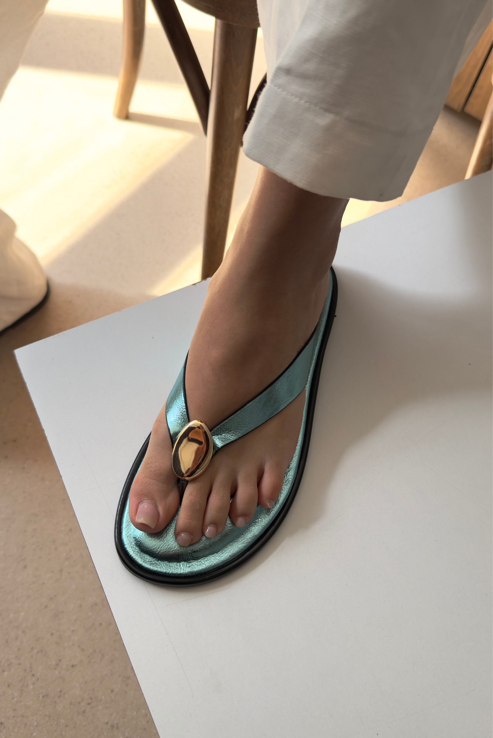 Kadın Terlik YEŞİL RUGAN