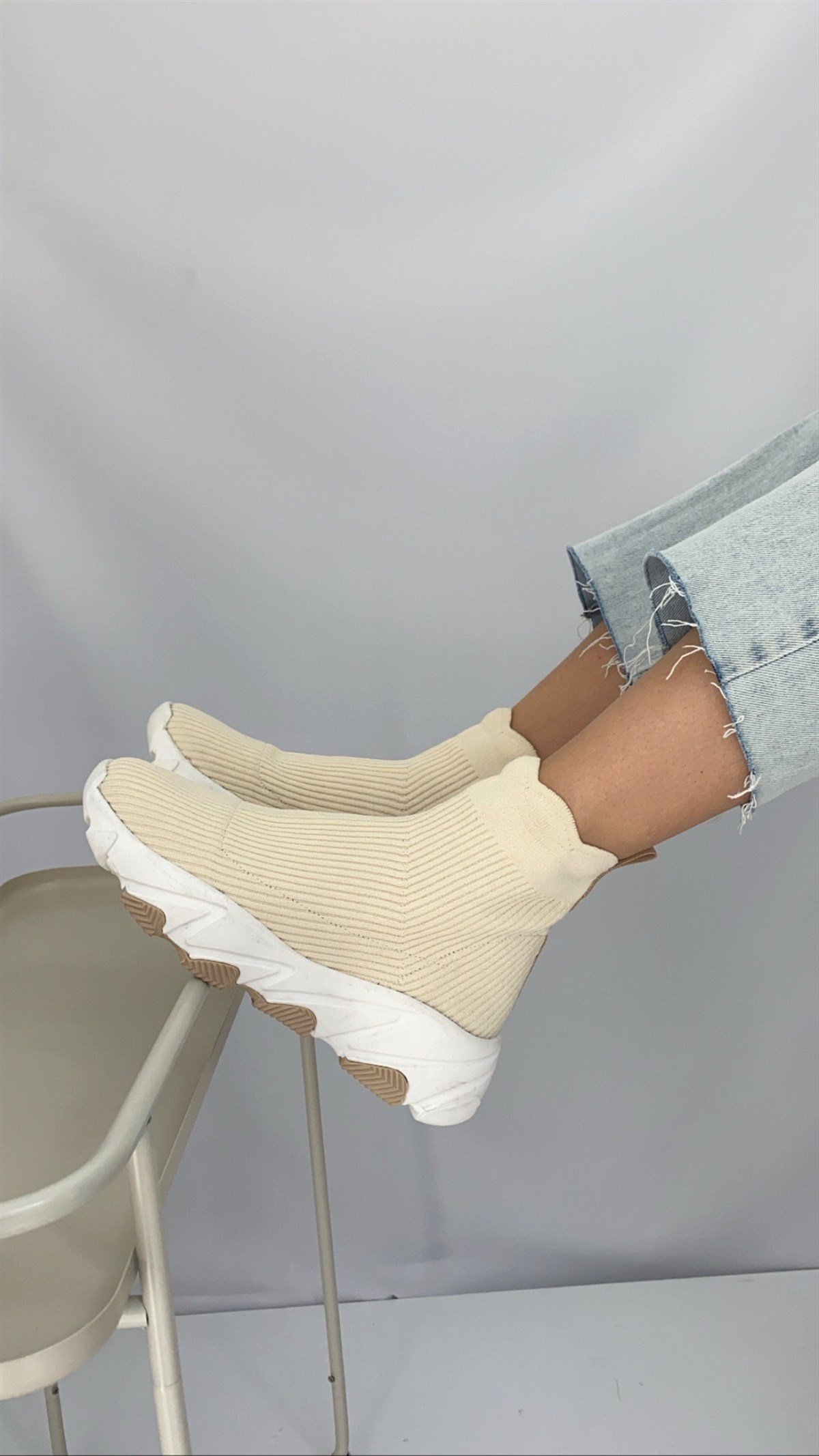 KADIN TRİKO BOT BEJ