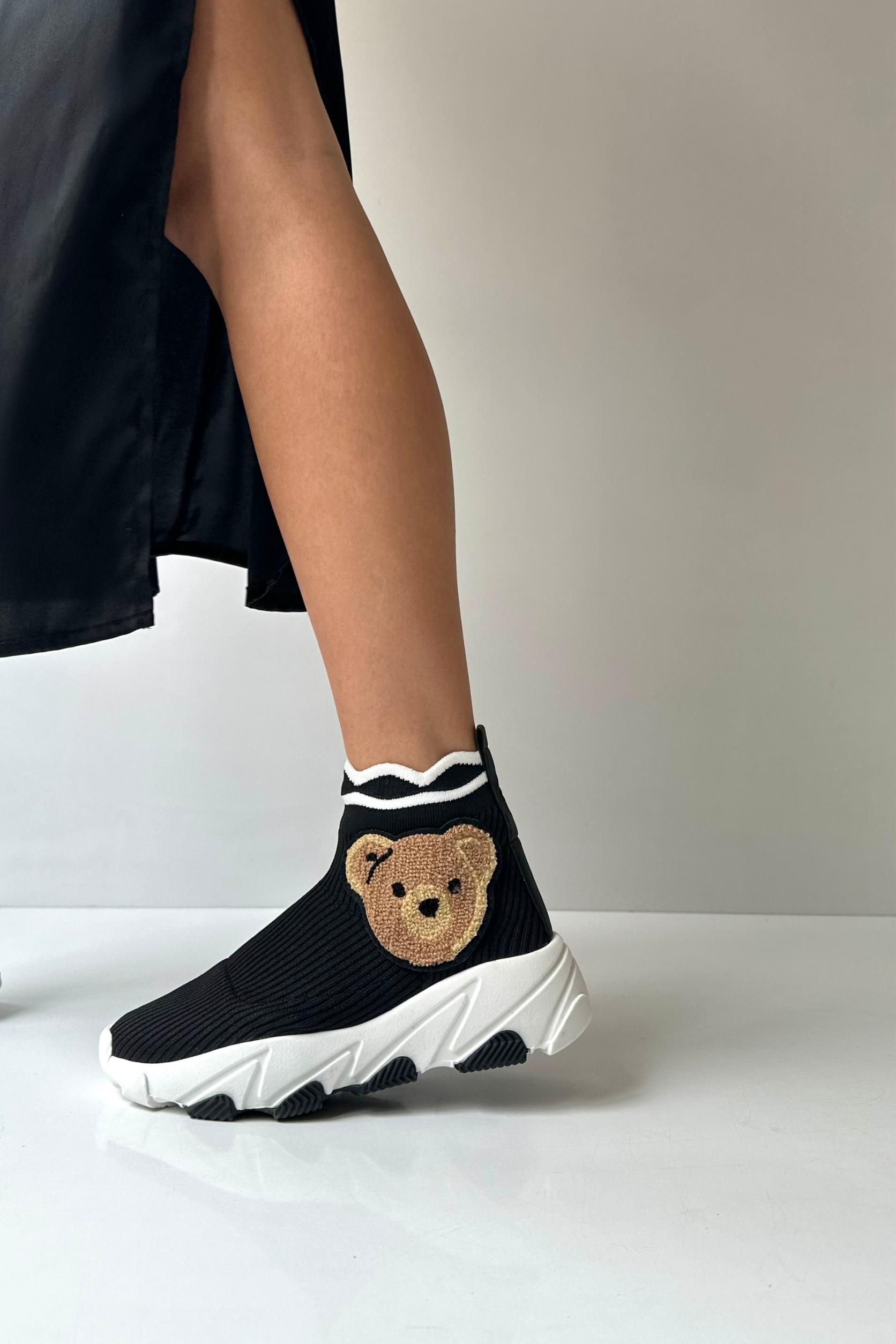 Kadın Triko Bot SİYAH BEAR